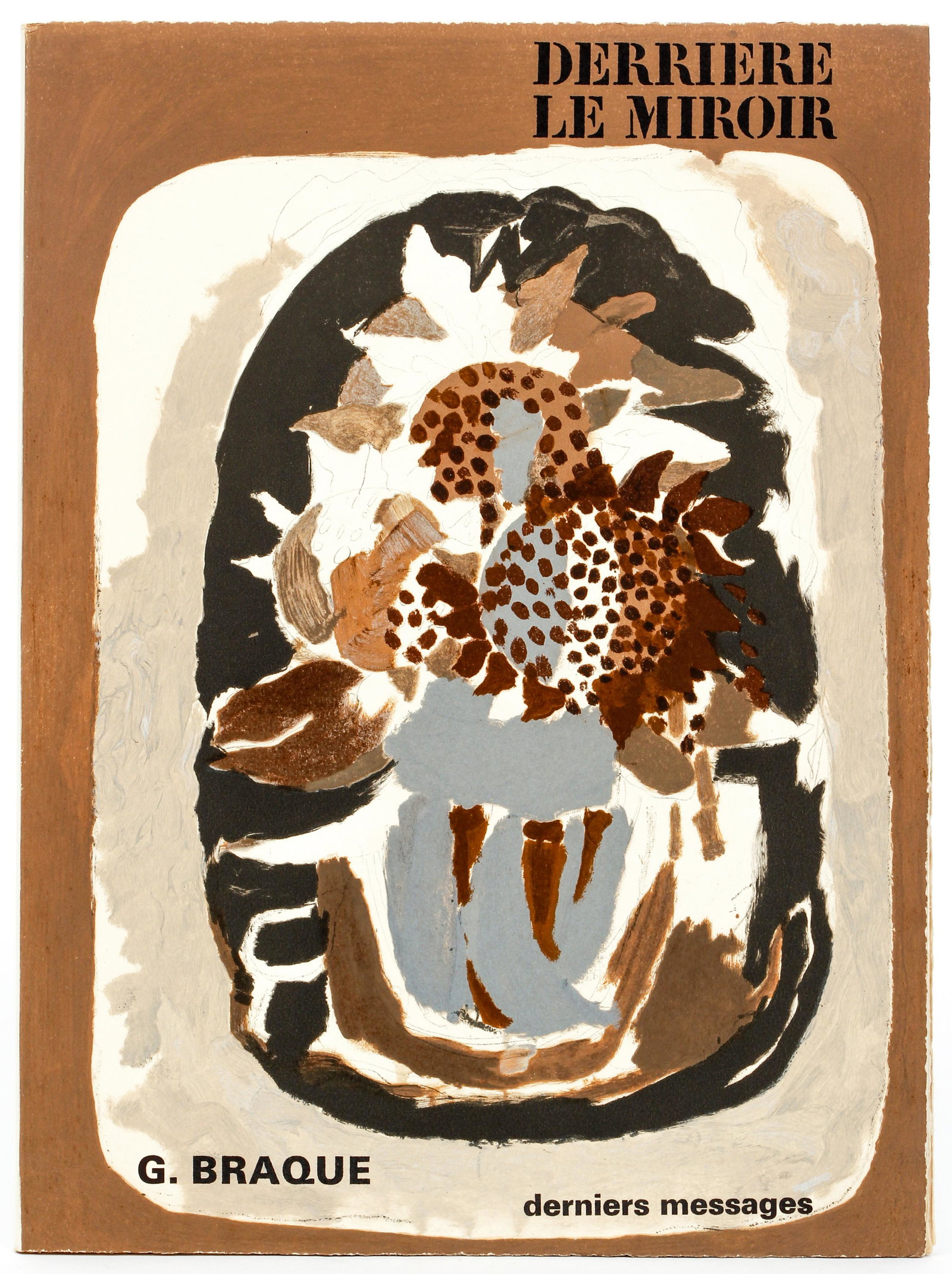 Georges Braque Derniers Messages 1/150 Lithos DLM: Braque, Georges, Derniers Messages (Derriere Le Miroir), 1967, number 32 of 150 copies on Velin de Lana, published by Maeght, softcover, folio (15 x 11.5 inches), complete with 4 original lithos and o