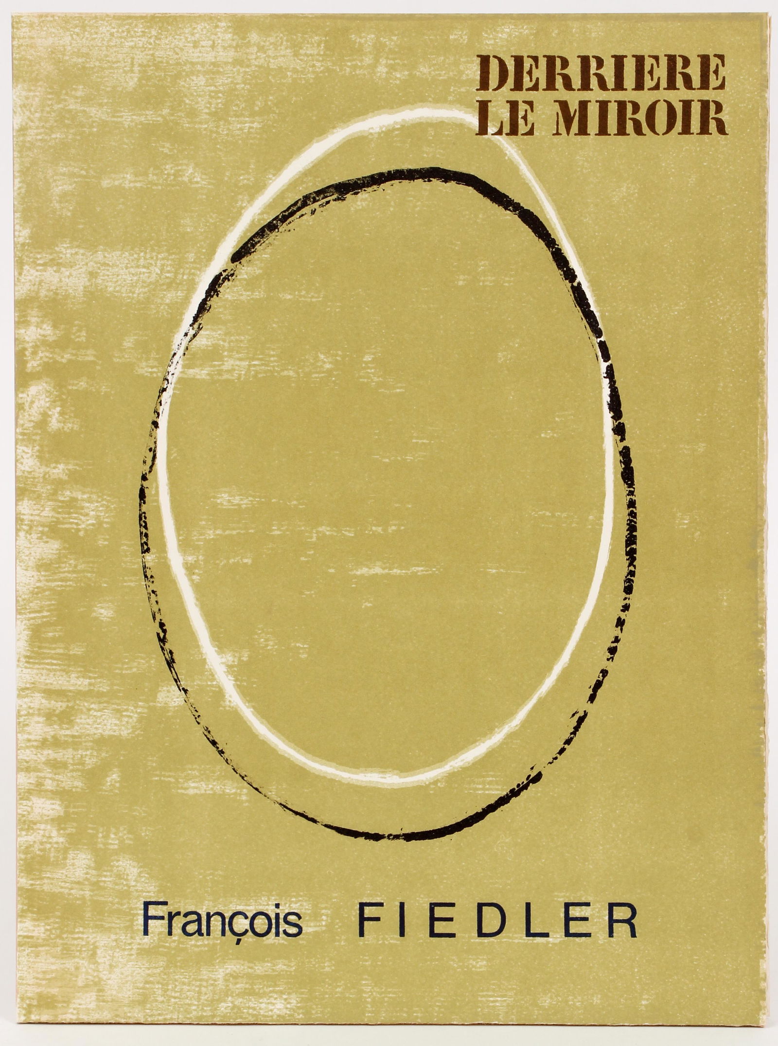Francois Fiedler Derriere le Miroir 1/150 signed 1967: Fiedler, Francois, Derriere Le Miroir 167, number 46 of 150 copies signed by Fiedler on the colophon, deluxe edition printed on Velin de Lana, 1967, Maeght, softcover, folio (15 x 11.5 inches), comple
