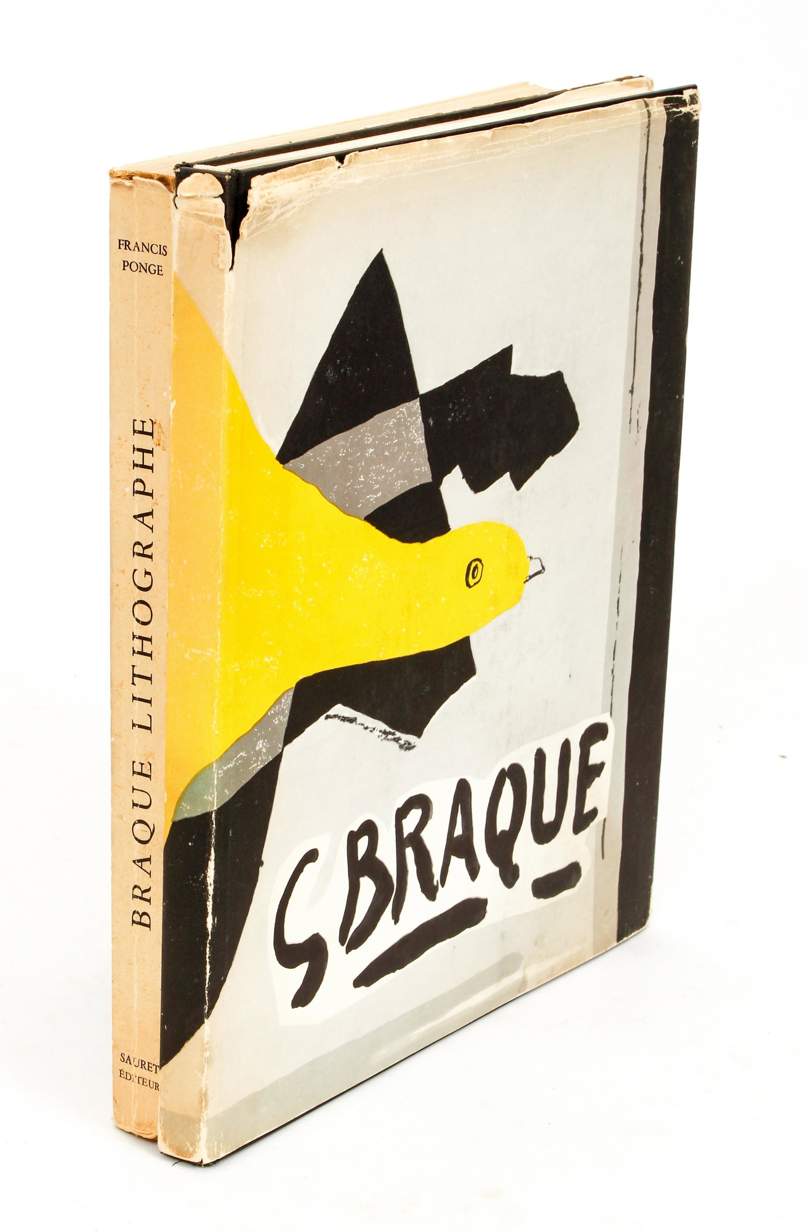 Georges Braque Lithographe 1963 Limited: Ponge, Francis and Fernand Mourlot, Braque: Lithographe, 1963, first edition, Sauret, Paris, number 3976 of 4175 copies, complete with original litho jacket, frontis and title page vignette present, A