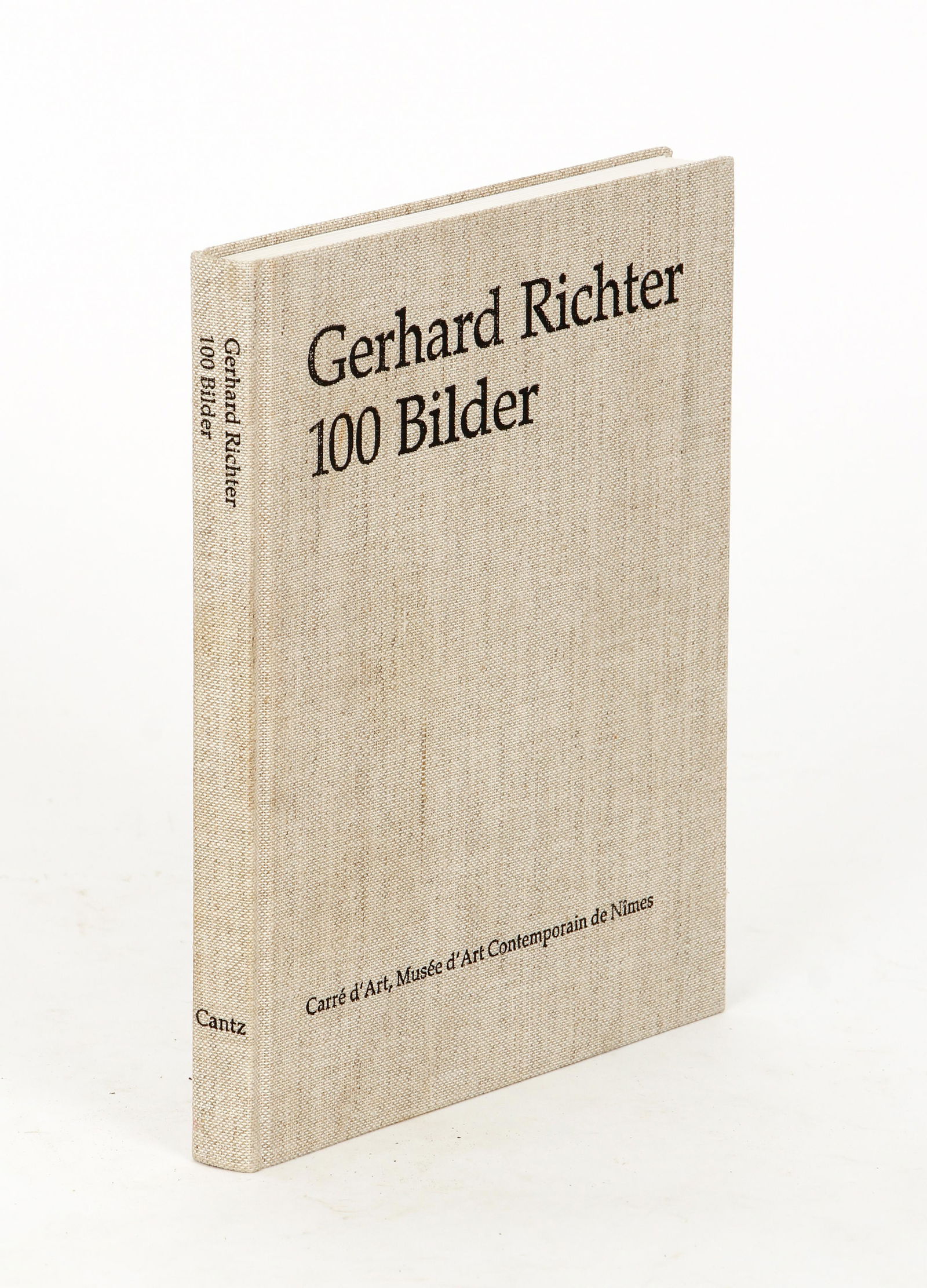 Signed by Gerhard Richter 100 Bilder 1996: Richter, Gerhard, edited by Hans-Ulricht Obrist, 100 Bilder -- Inscribed by Richter on the half-title, 1996, First edition, Carre d'Art, Nimes, hardcover, 153 pp., illustrated in color, French text.