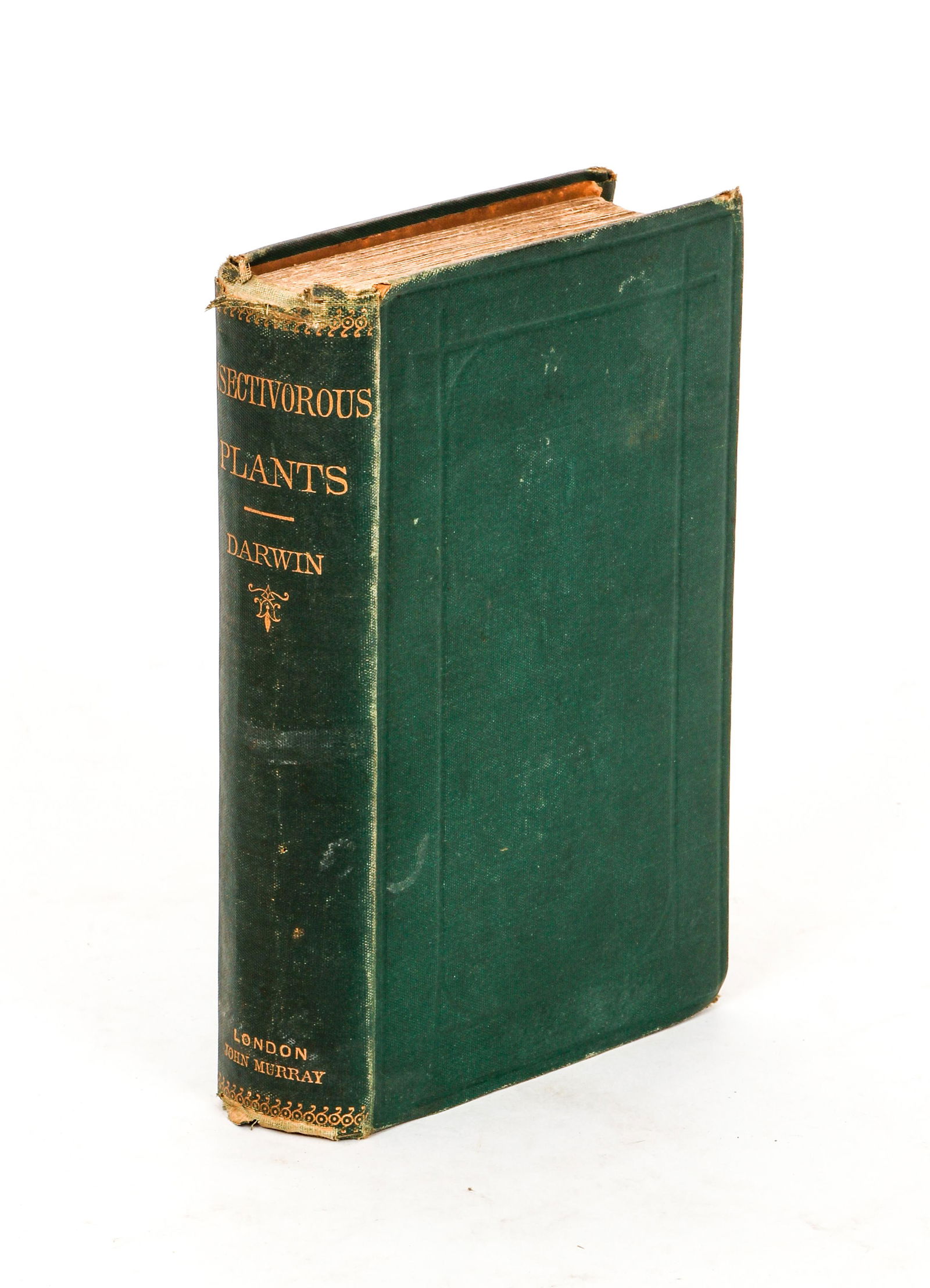 Charles Darwin Insectivorous Plants 1875 First edition: Darwin, Charles, Insectivorous Plants, 1875, First edition, first printing, publisher's single page of ads to verso of title page, no other inserted ads or mentions of later printings, John Murray, ha