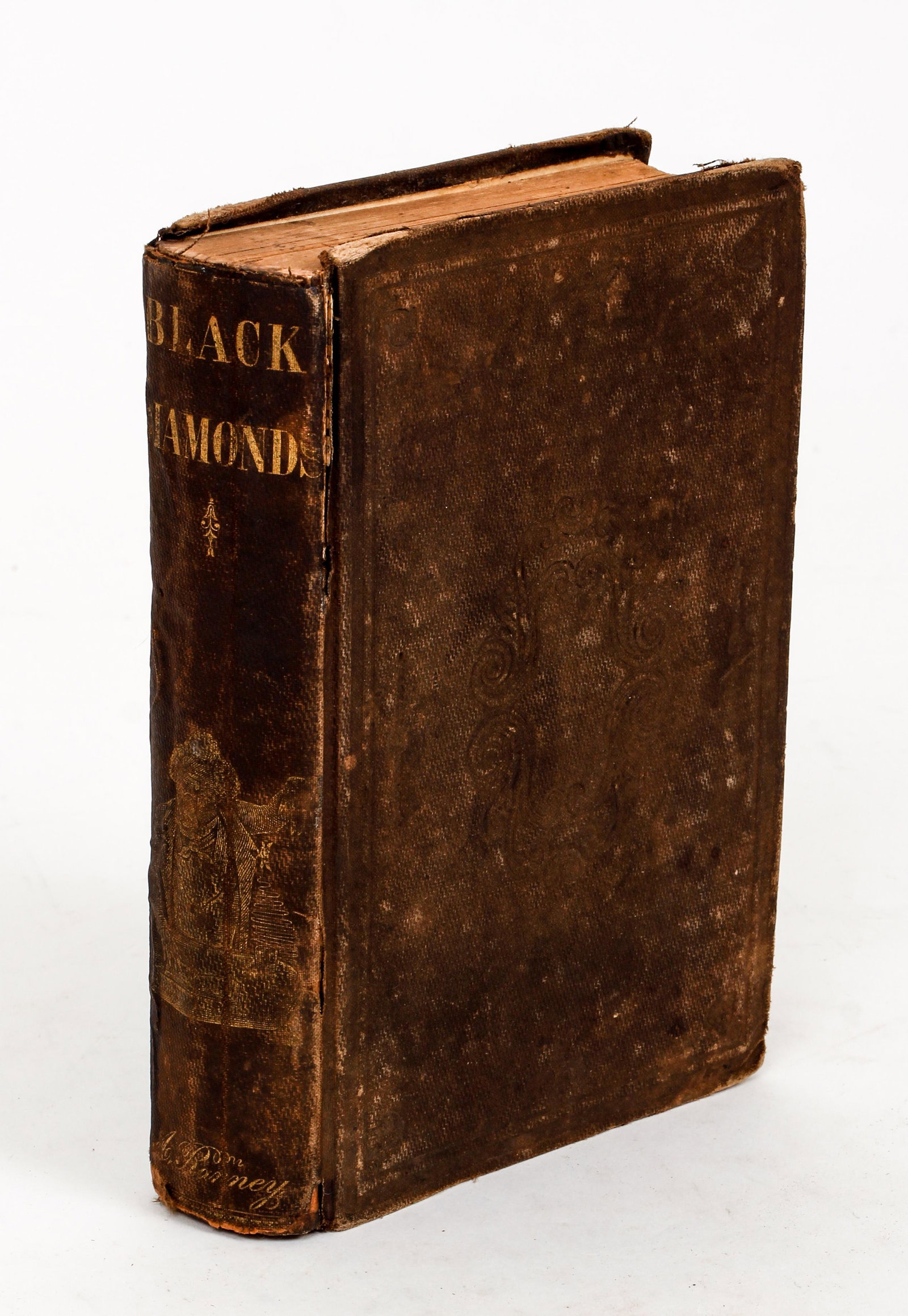 Black Diamonds African-Americana 1855: Hannibal, Julius Caesar (pseud of William H. Levison), Black Diamonds; Or, Humor, Satire and Sentiment, 1855, First edition, A. Ranney, New York, hardcover, small 8vo., original brown cloth, engraved 