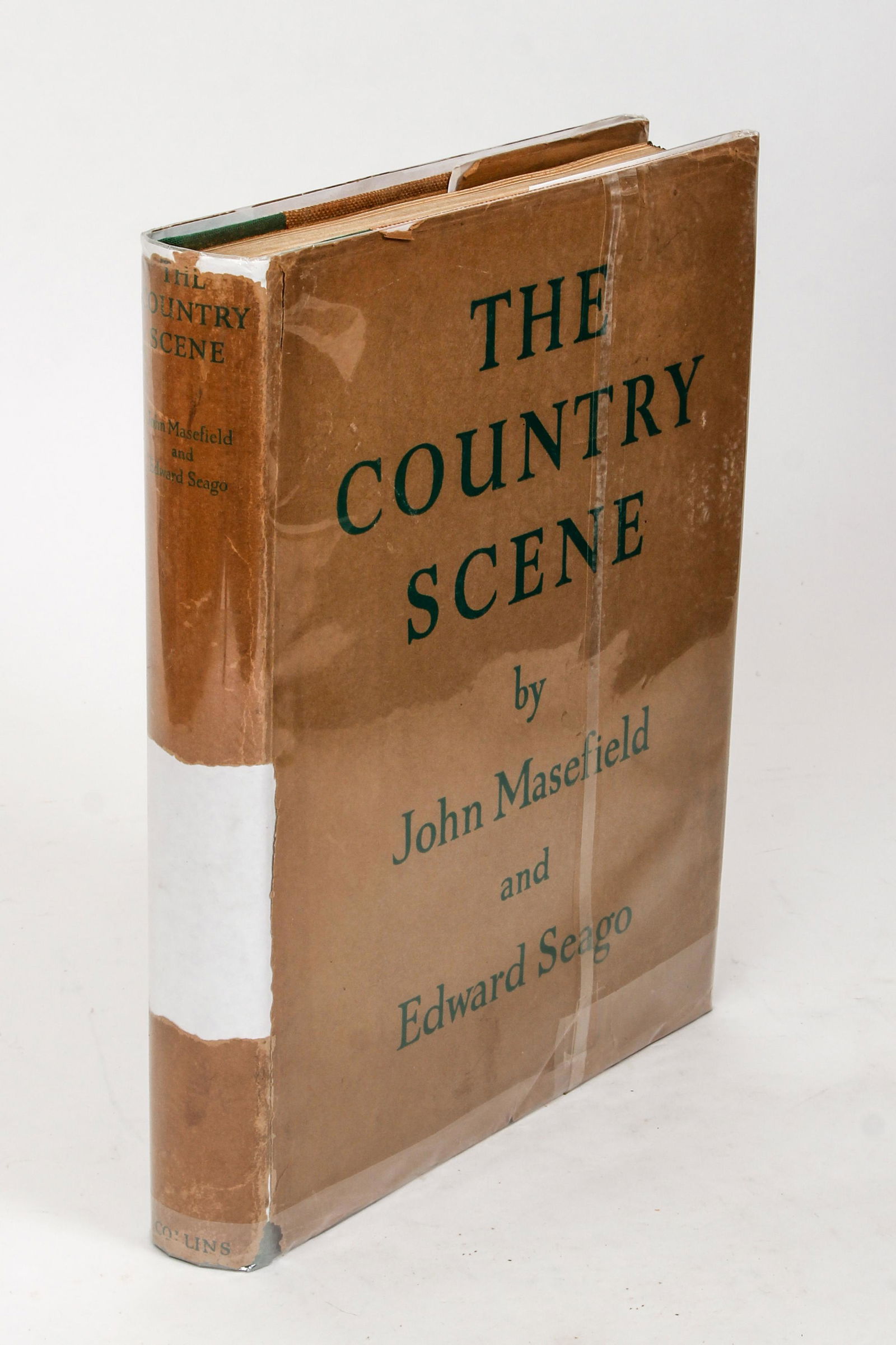 Masefield Seago The Country Scene Tipped-In Plates: Masefield, John, illustrated by Edward Seago, The Country Scene, 1937, First illustrated edition, Collins, London, 4to., original cloth-backed linen boards, complete with 42 tipped-in color plates by