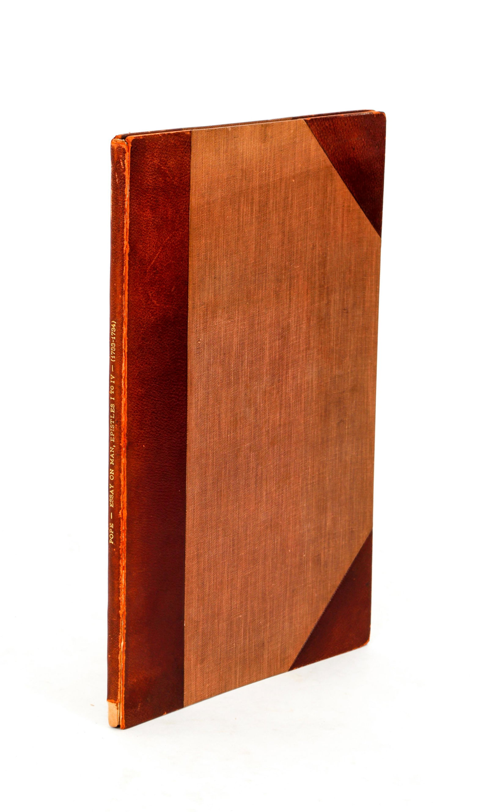 Alexander Pope An Essay on Man in 4 Epistles 1733-1734: Pope, Alexander, An Essay on Man in Epistles to a Friend, complete in 4 parts, 1733-1734, Epistle 1 is a third edition, Epistle 2 is a second edition, Epistles 3 and 4 are first editions, J. Wilford,