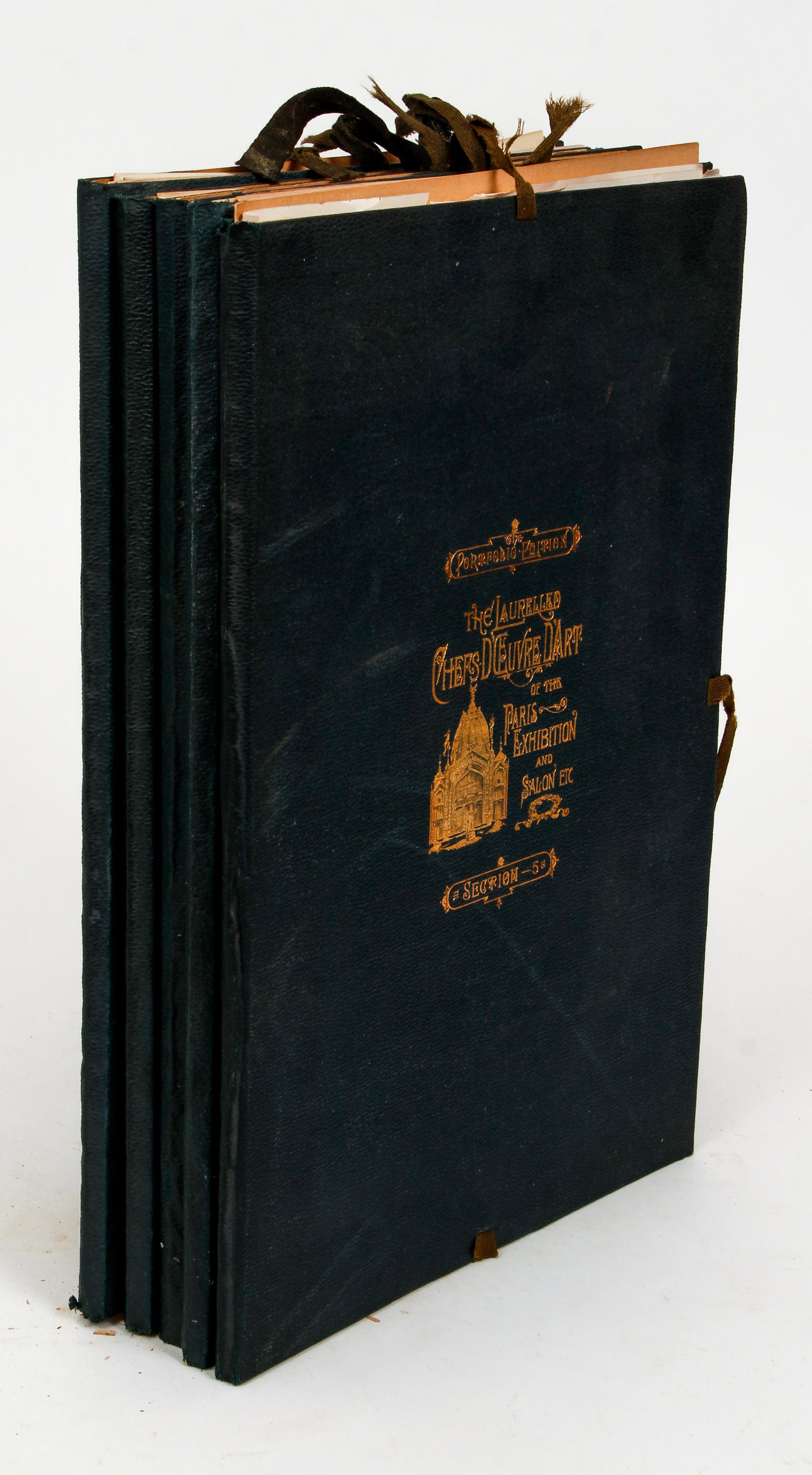 Portfolio Edition Laurelled Chefs d'Oeuvre d'Art Paris: Smith, George A., The Laurelled Chefs d'Oeuvre d'Art of the Paris Exhibition and Salon… complete in 5 Volumes, 1889, Portfolio Edition, Gebbie and Co., Philadelphia, loose sheets in wraps and cloth 
