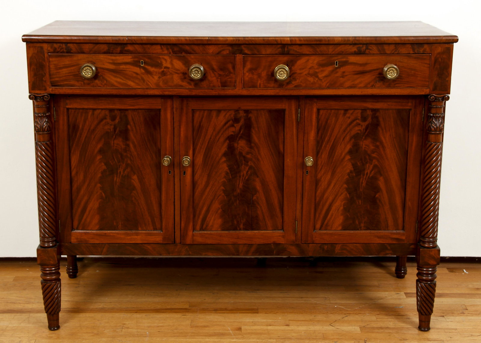 Sheraton-Empire period mahogany Sideboard (1 of 8)