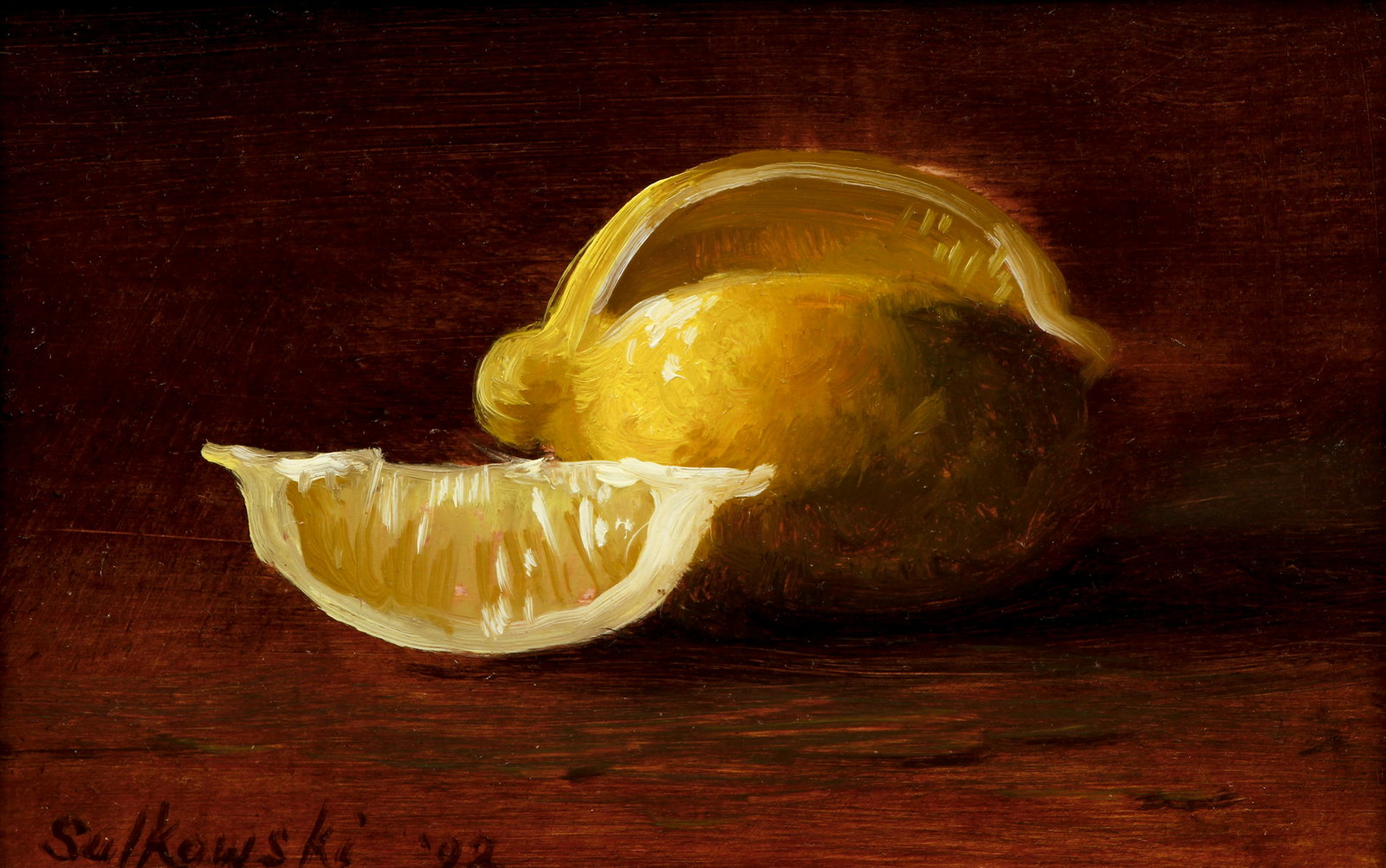 James Sulkowski oil still life Sliced Lemons (1 of 3)