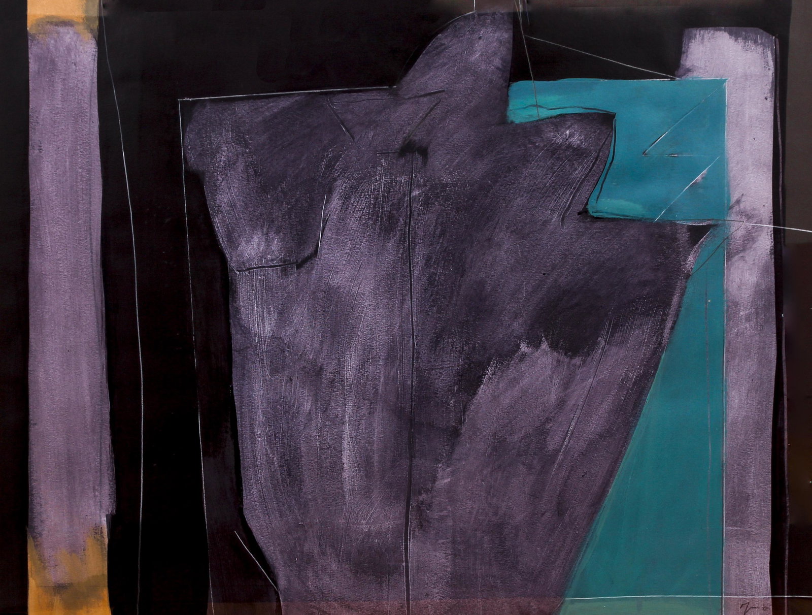 Charles Olson 1987 painting Votive Cup XV (1 of 4)