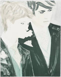 Elizabeth Peyton signed litho Prince Harry and Prince: Peyton, Elizabeth (American, born 1965) "Prince Harry and Prince William", 2000, lithograph printed in colors, 24 x 19 inches (61 x 48.3 cm) (sheet), pencil signed and numbered 251/350, Published by t