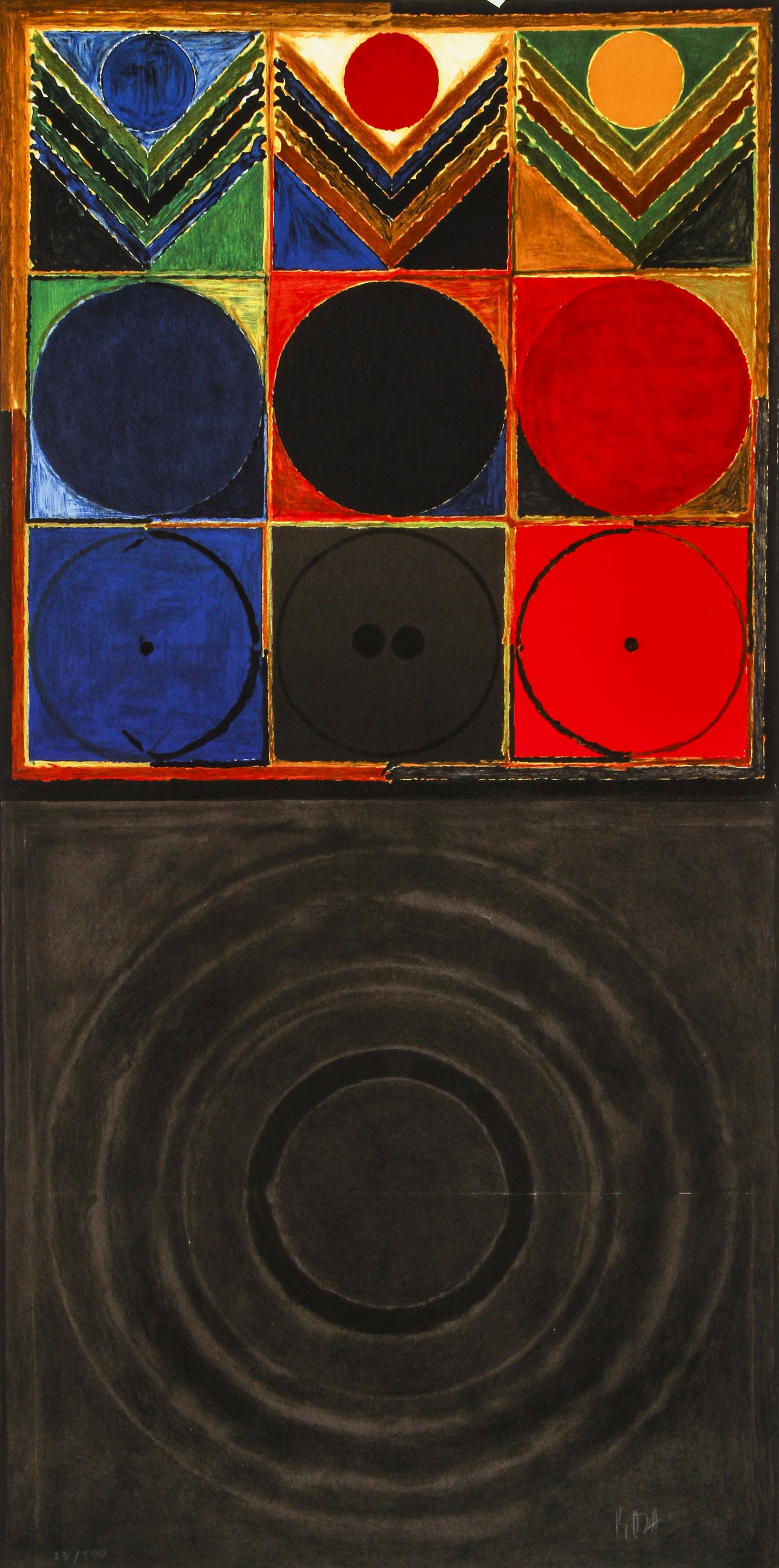 Syed Haider Raza orig litho Prakriti Bindu (1 of 5)