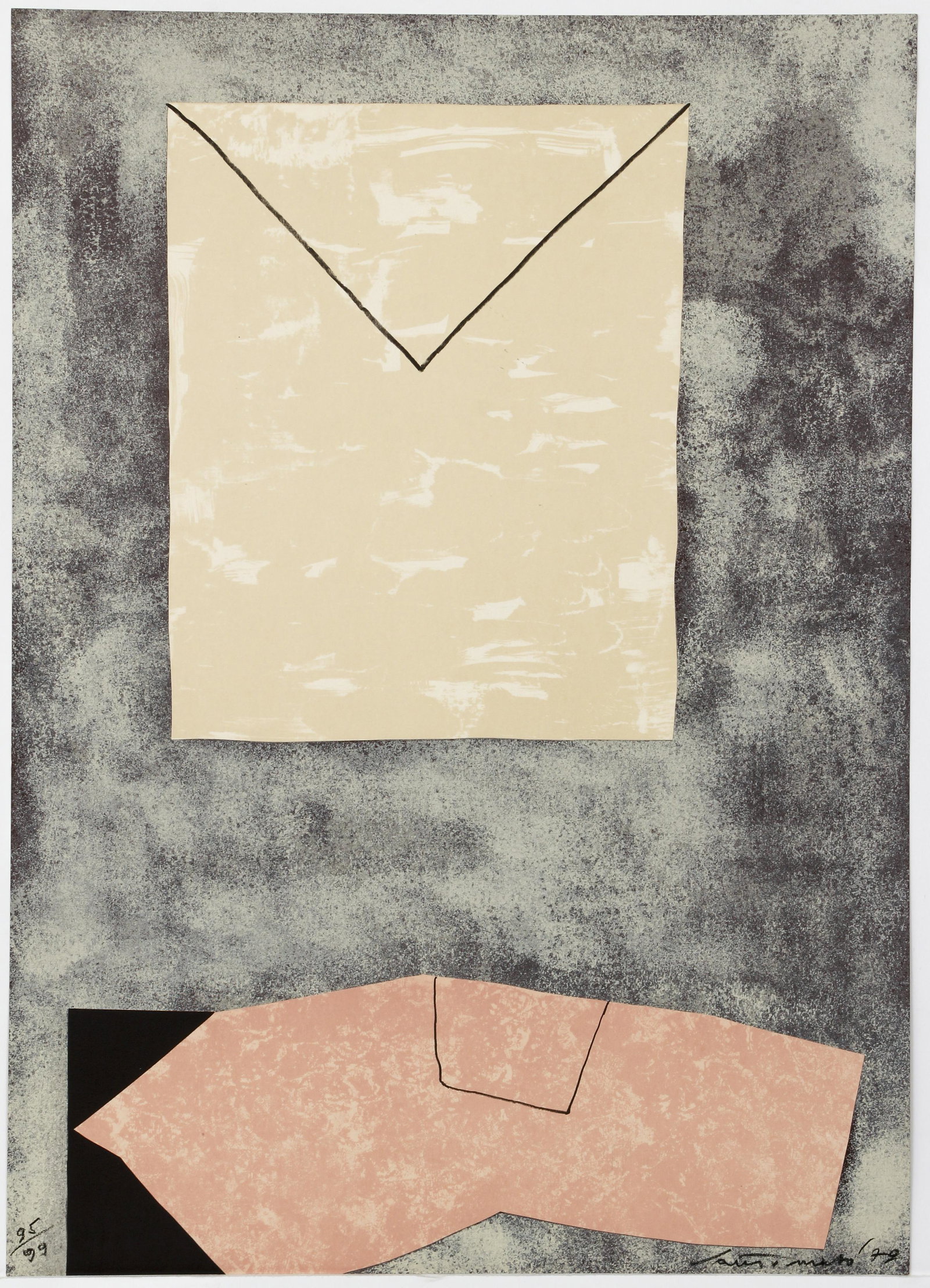 Giuseppe Santomaso 1979 orig litho Untitled 4 (1 of 4)