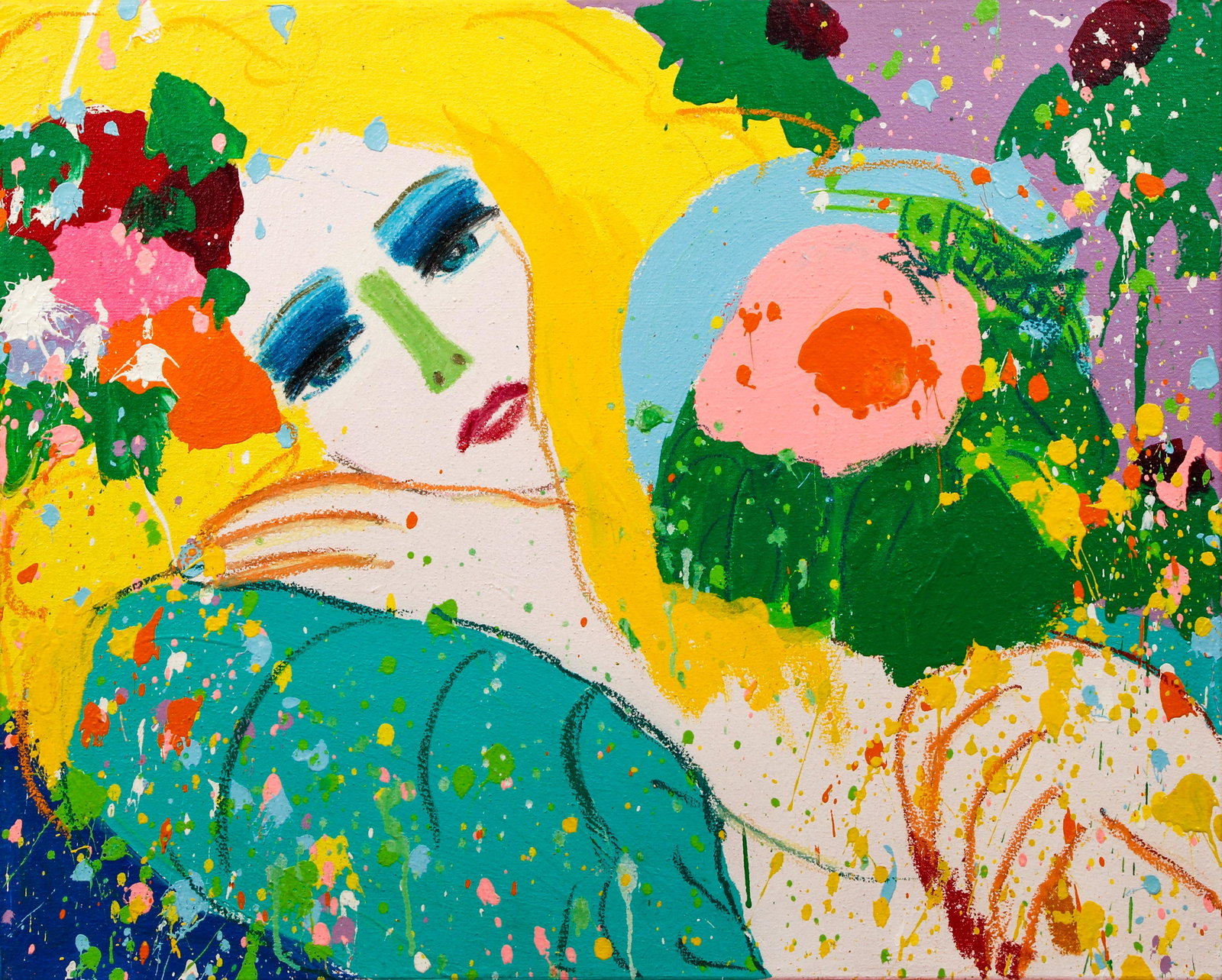 Walasse Ting 1981 oil on canvas Want You (1 of 5)