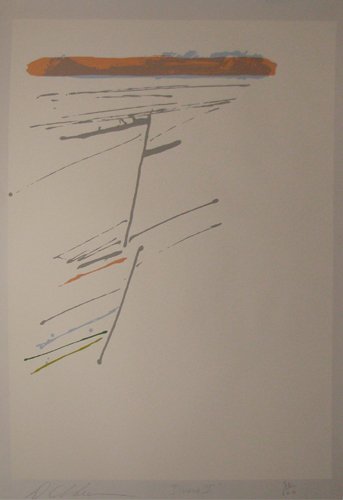 Dan Christensen Jivaro I silkscreen: Artist: Christensen, Dan (American, 1942-2007) Work Title: Jivaro I Medium: silkscreen Dimensions: 38.5 x 27 inches Edition Number: 50/100 <