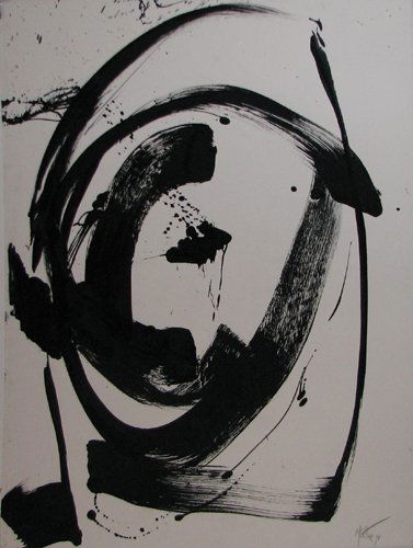 Jean Miotte Abstract Monoprint and Painting: Artist: Miotte, Jean (French, b. 1928) Work Title: Untitled Abstract Date: 1998 Medium: monoprint with encaustic painting on paper Dimensions:
