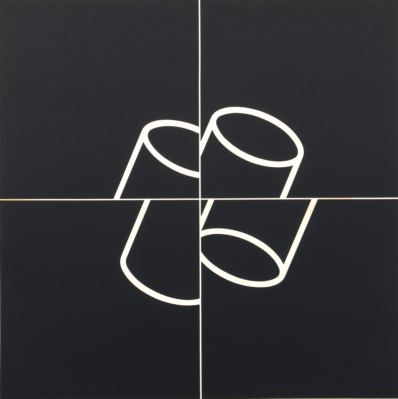 Yutaka Funai 1970 serigraph RONDO III-B: Funai (Japanese, born 1932), RONDO III-B, 1970, screenprint, image 19 x 19 inches, sheet 28 ½ x 25 inches, pencil signed and numbered 11/30.