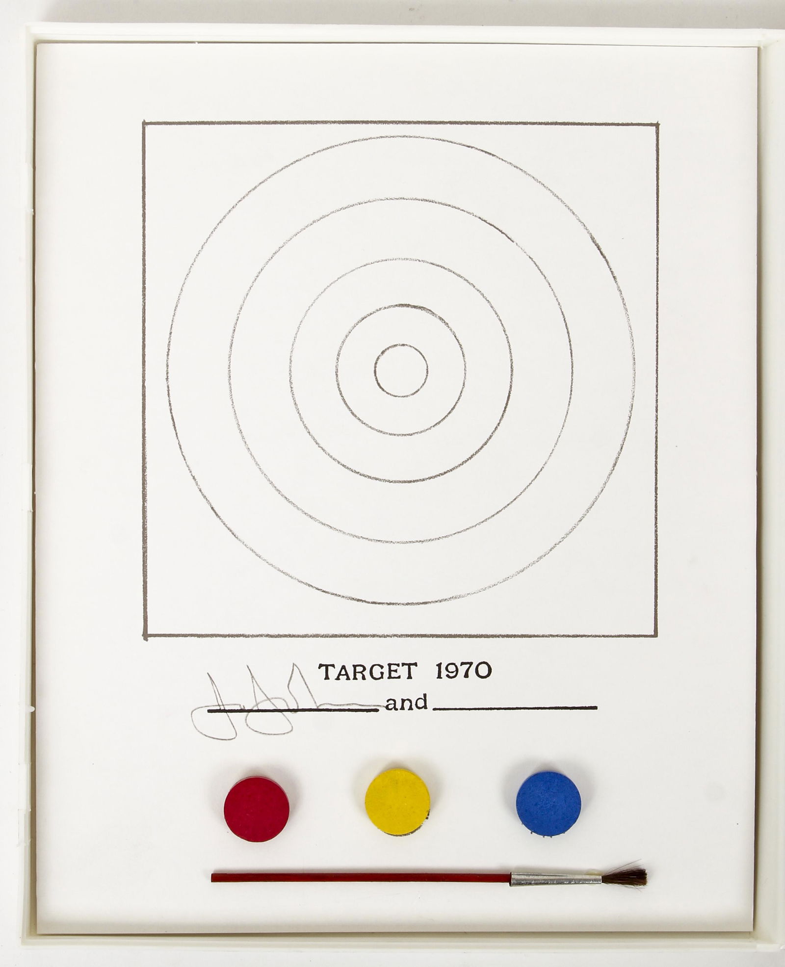 Jasper Johns Target Gemini GEL Technics Creativity 1971: Johns, Jasper, et al., and Riva Castleman (editor), TECHNICS AND CREATIVITY: GEMINI G.E.L., 1971, published by the Museum of Modern Art, complete with Target offset lithograph by Jasper Johns, paperba