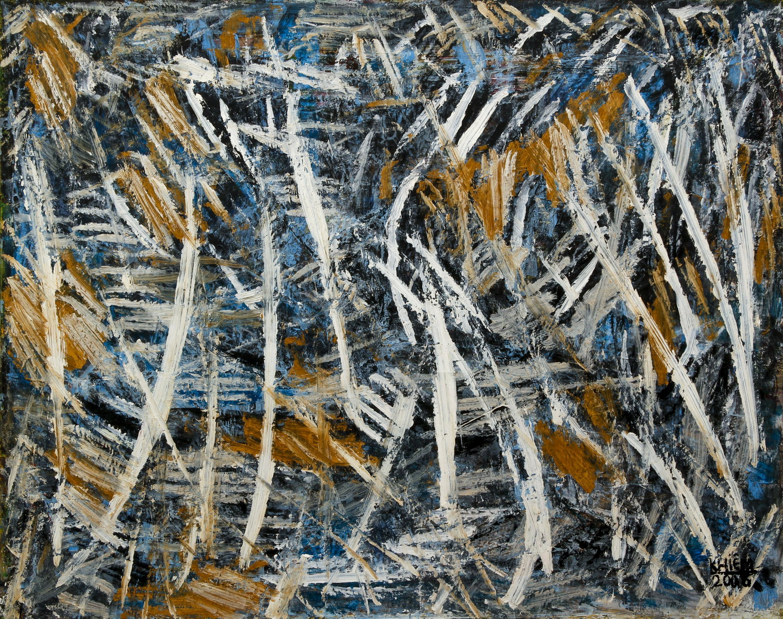 Ta Dinh Dhiem Vietnamese Abstract Ptg: Khiem, Ta Dinh (Contemporary Vietnamese), Untitled Abstract, 2006, acrylic on canvas, 31 x 38.5 inches, signed and dated lower right