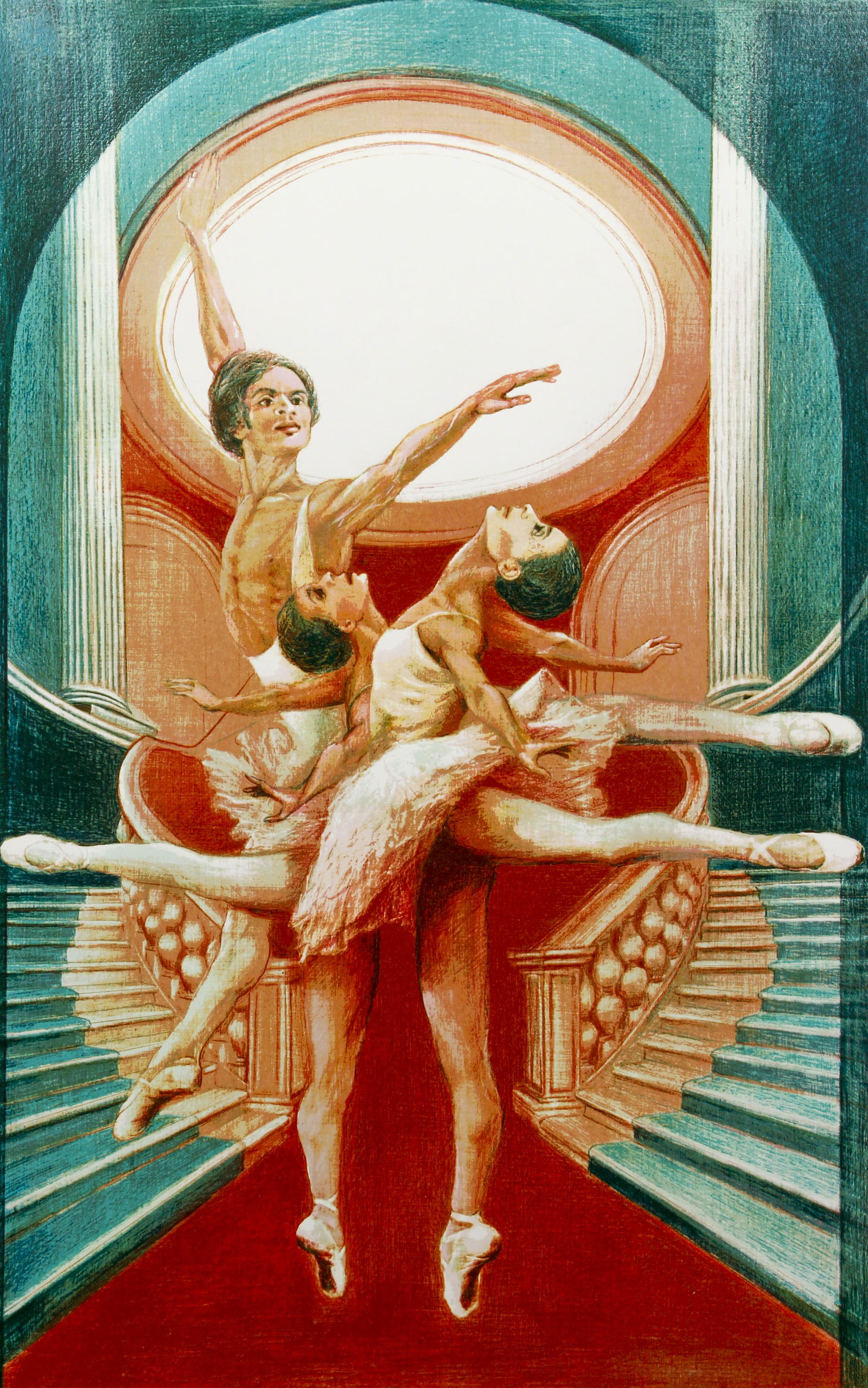 G.H. ROTHE original serigraph, KIROV, 1975: Rothe, G.H. (German 1935-2007), Kirov (W #301), serigraph printed in colors, 35 x 22 inches, pencil signed and numbered 236/300, unframed