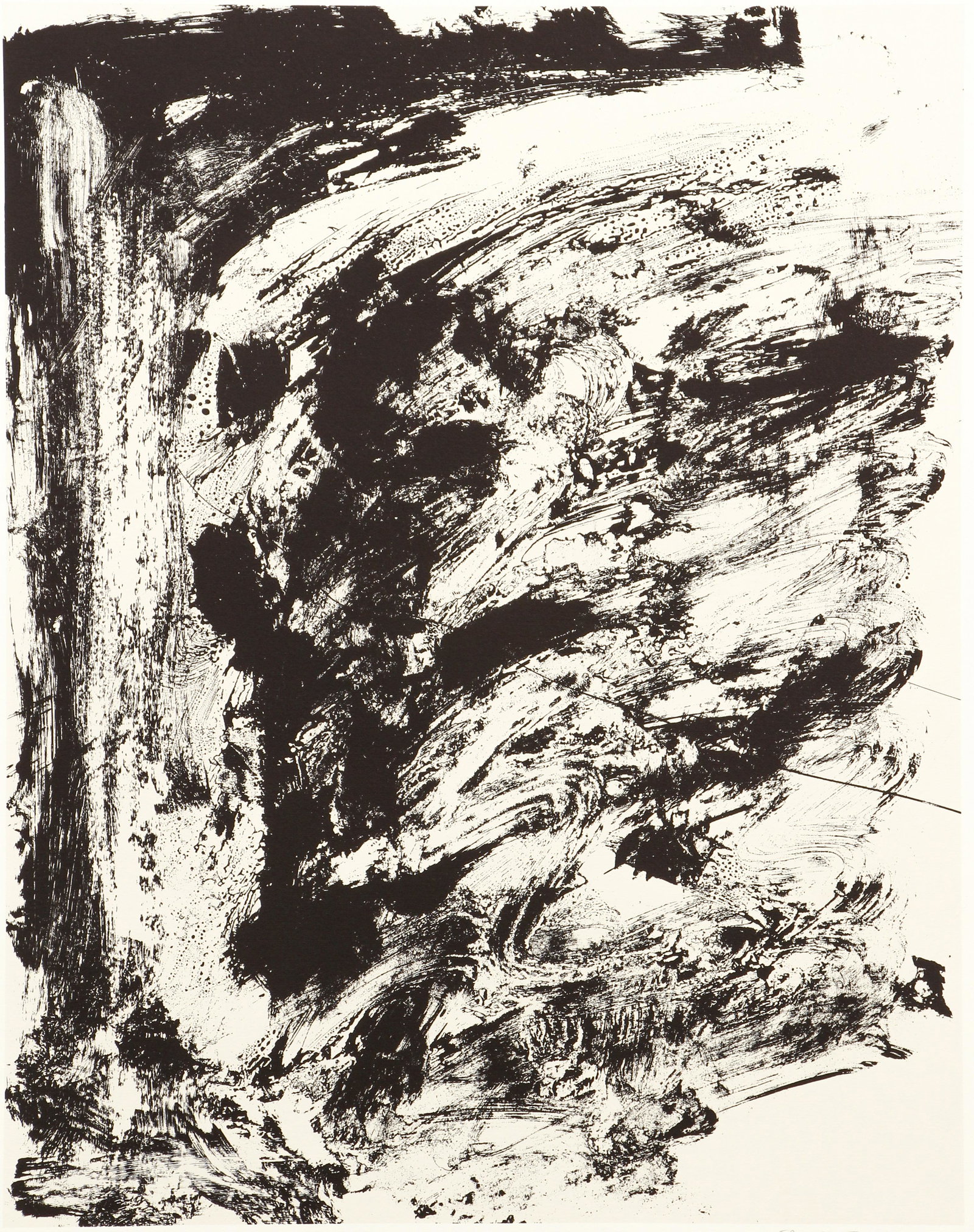 James Bohary Gardener Abstract 1990 Lithograph Signed: Bohary, James (American, b. 1940), Gardener, 1990, original lithograph printed in color, pencil signed, dated, and numbered 74/75 on bottom, pencil titled on back, impression 20.75 x 16.25 inches, ful