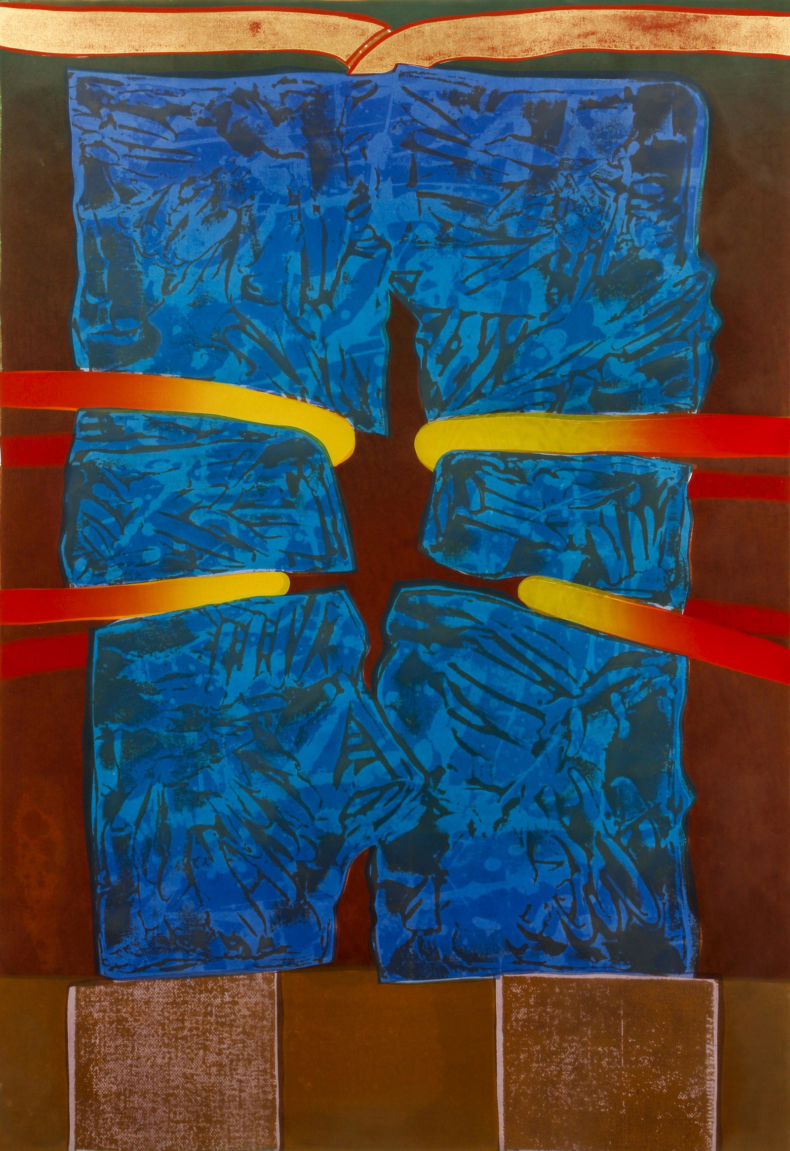 Pair George Nama Energy Series Signed Serigraphs: Nama, George (American/Pittsburgh, contemporary), Pair of prints: Energy Series #1 and Energy Series #3, both 1975, serigraphs, titled, signed, dated and numbered in pencil at bottom, 26 x 18 inches, 