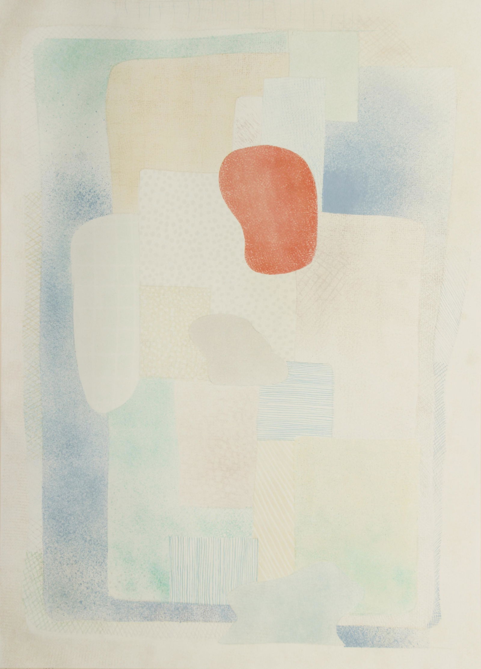 Robert Natkin Untitled Abstract Signed Litho 1986: Natkin, Robert (American, 1930-2010), Untitled Abstract, 1986, color litho on paper, signed, dated and numbered 11/90 in pencil, image 42 x 30 inches, full sheet 48 x 36 inches, unframed.