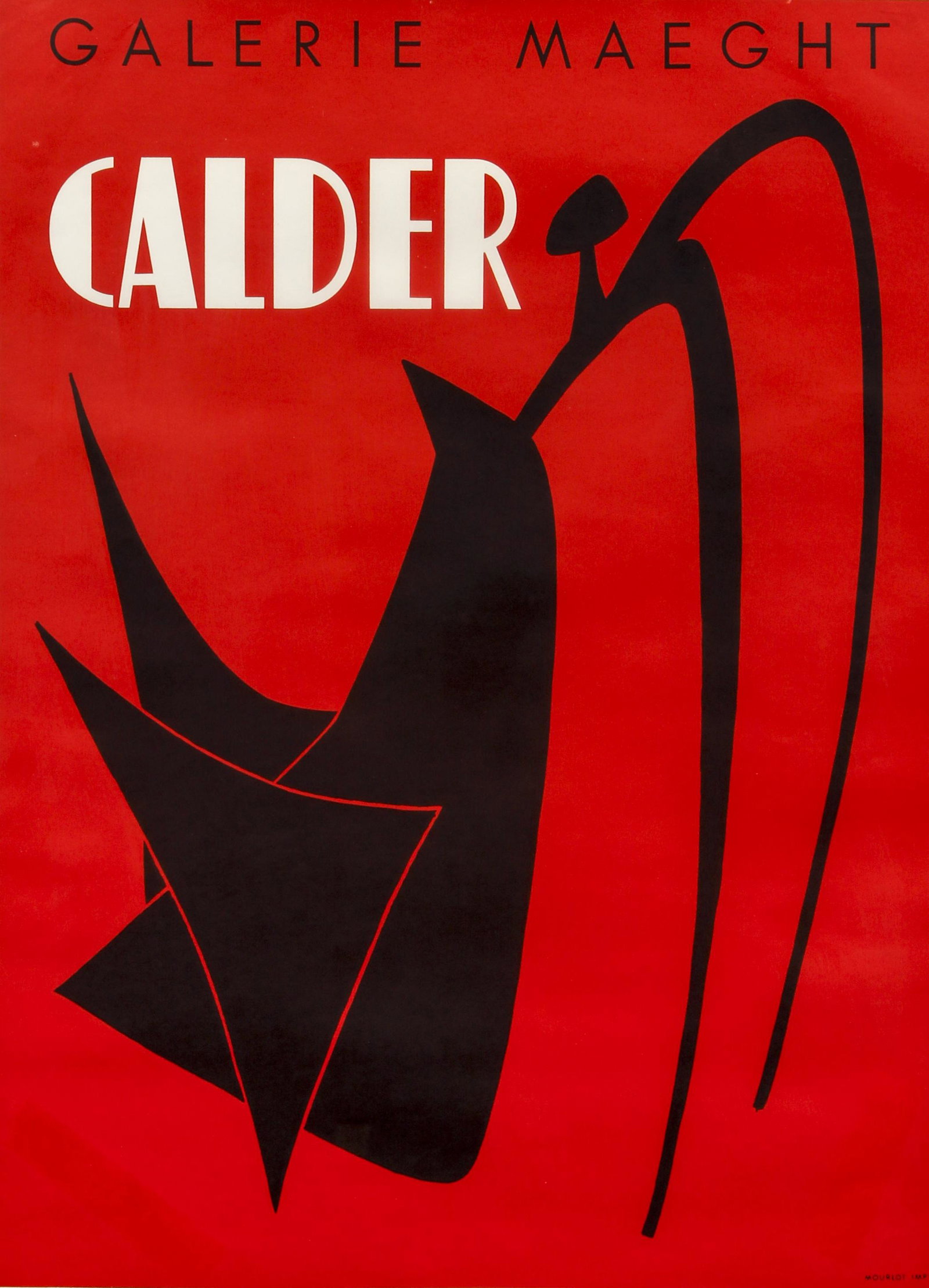 Calder and Miro pair of Maeght Lithograph Posters 1968: Pair of lithograph posters printed for Galerie and Fondation Maeght, Alexander Calder and Joan Miro, c.1968, 25 x 18 and 29 x 20, both framed.