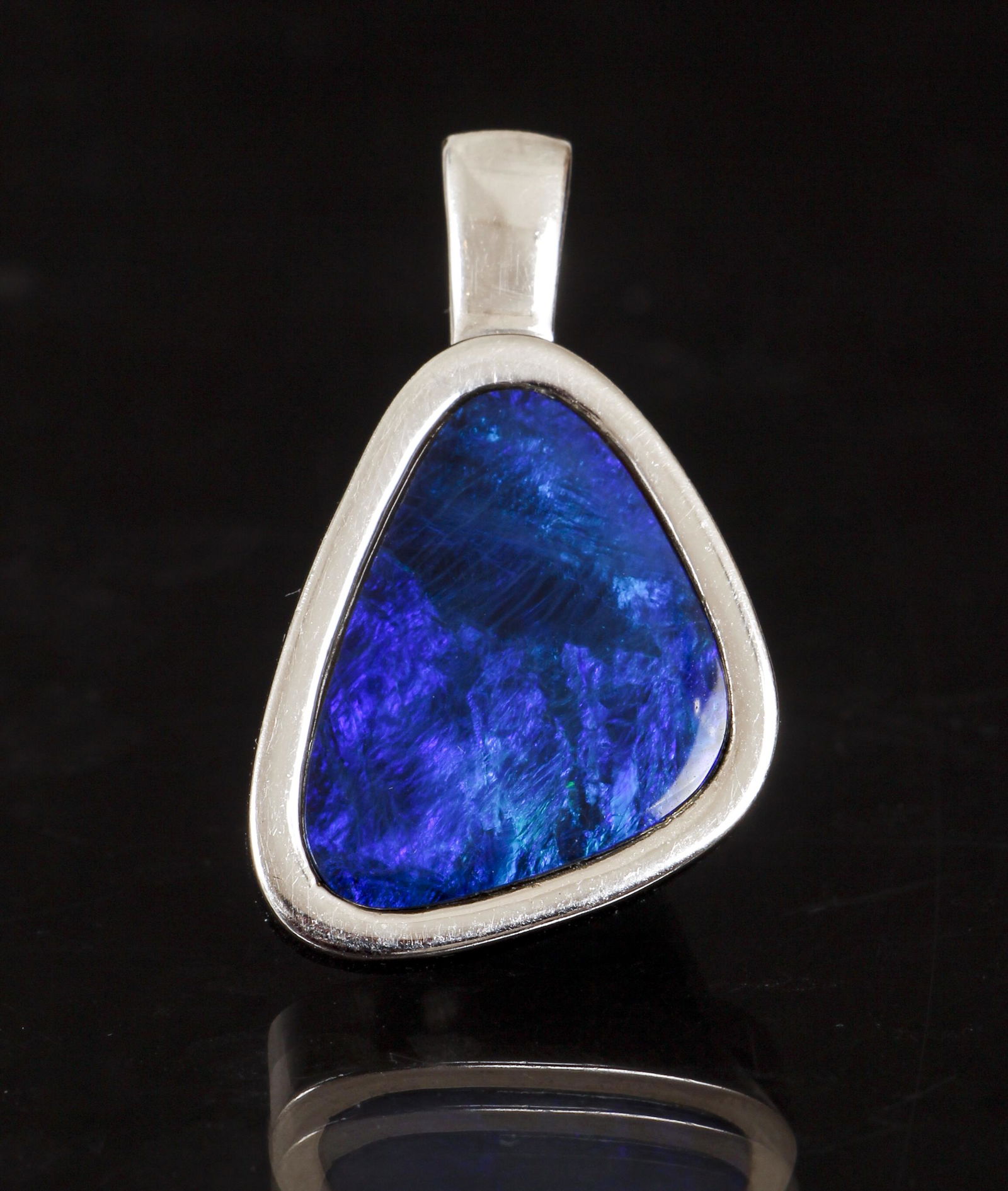Sterling Blue Opal Pendant (1 of 3)