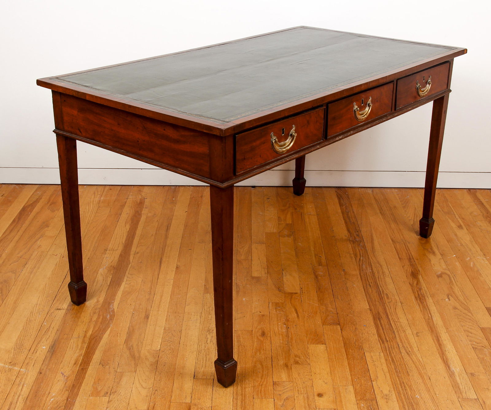 Georgian Leather Topped Library Table (1 of 7)