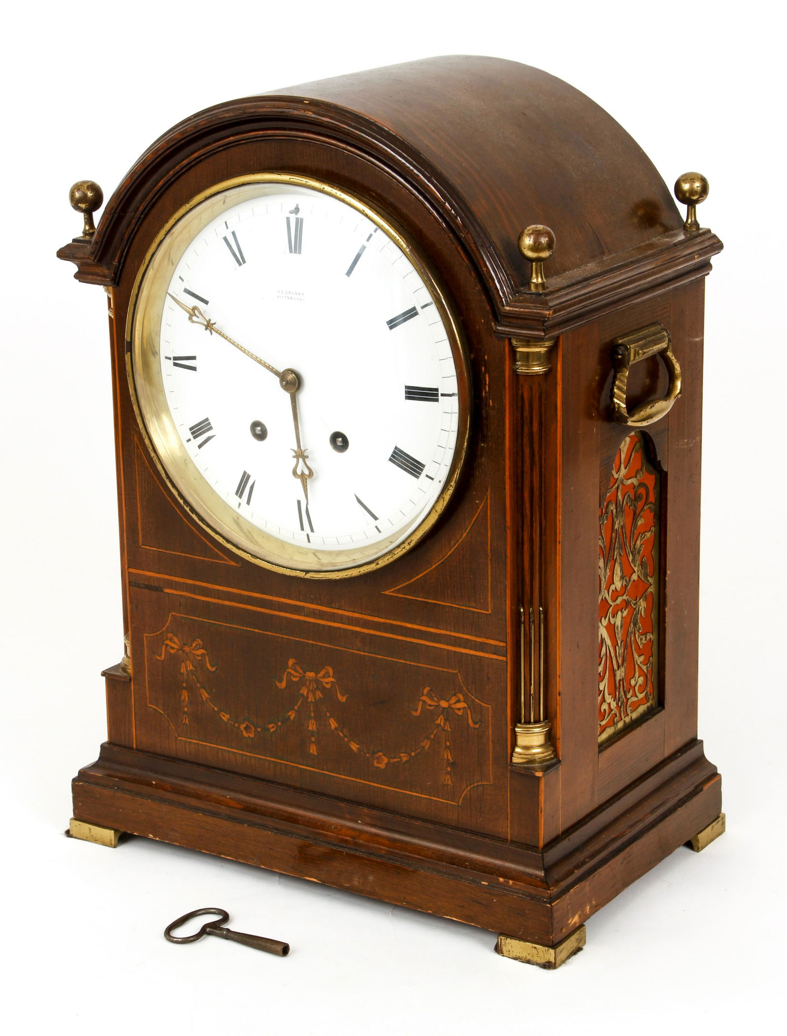 Grogan Mahogany Mantle Clock Phipps Estate (1 of 10)