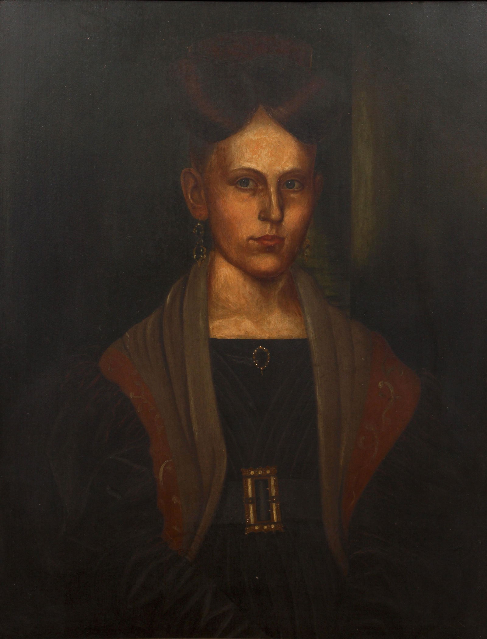 Portrait of Mariette Forsyth Walker Oil on Board 19th (1 of 4)