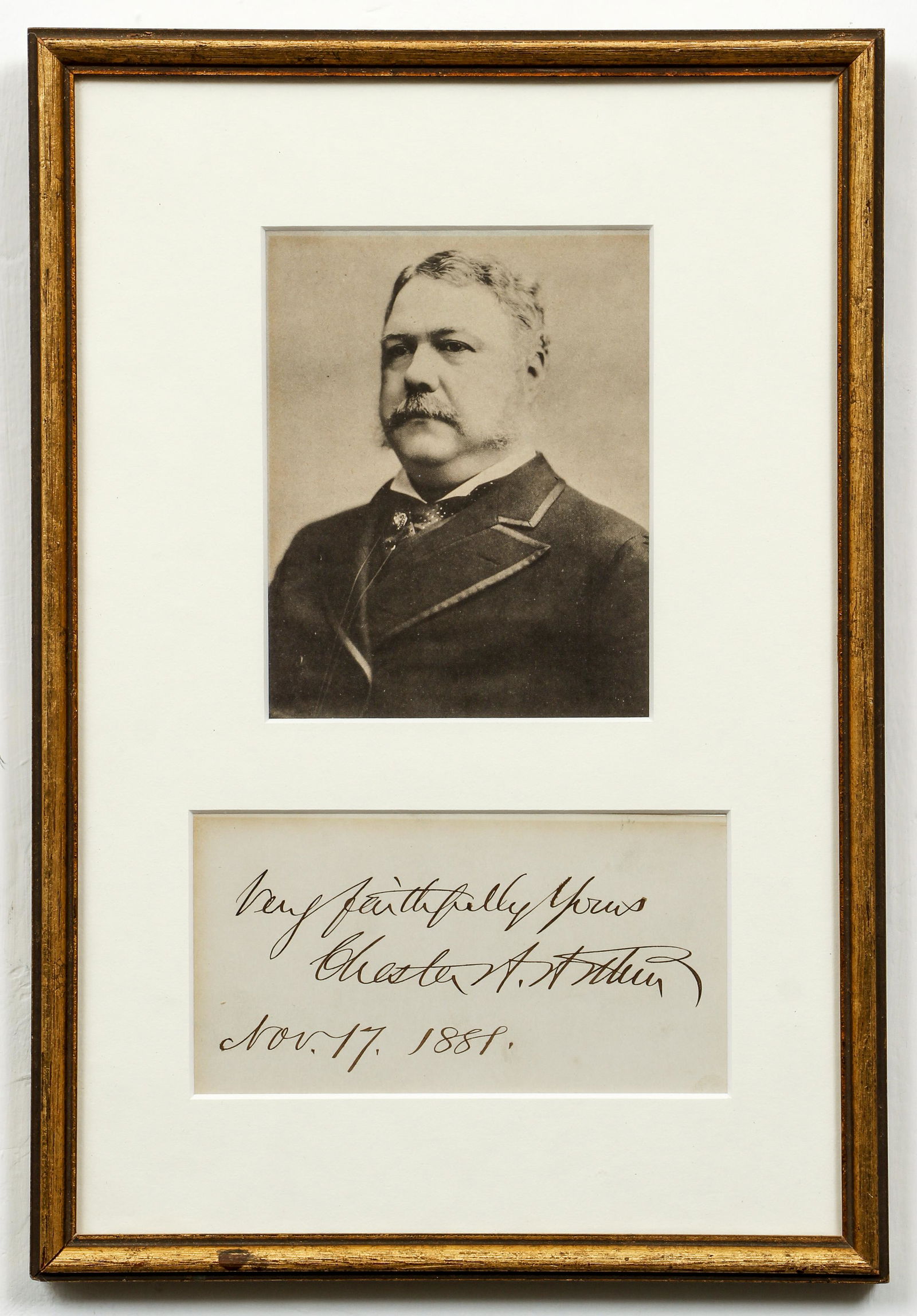 Chester A Arthur Presidential Autograph 1881 (1 of 3)