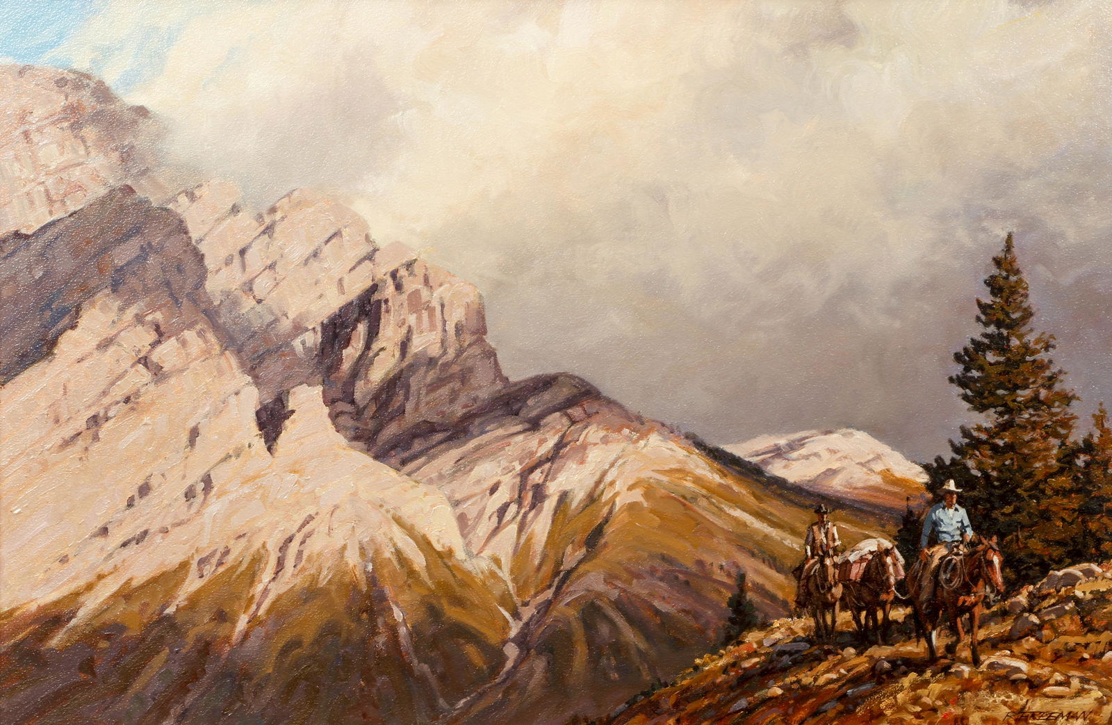 Richard Audley Freeman oil board No Road (1 of 5)