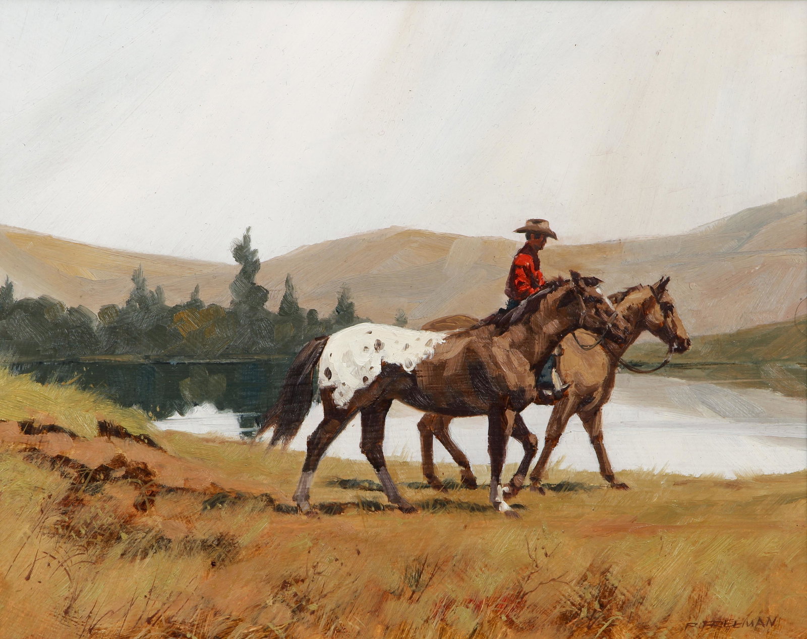 Richard Audley Freeman oil Red Shirt (1 of 5)