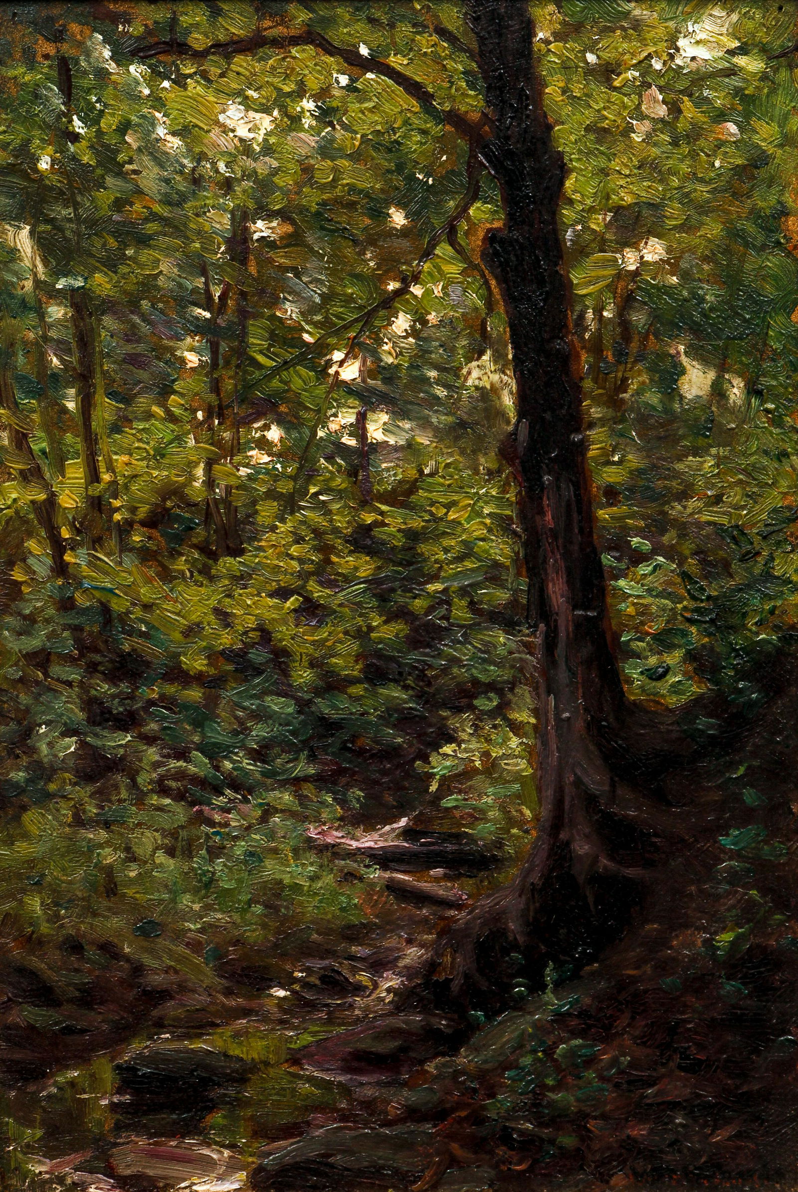 Attrib. William Trost Richards Forest Interior (1 of 4)