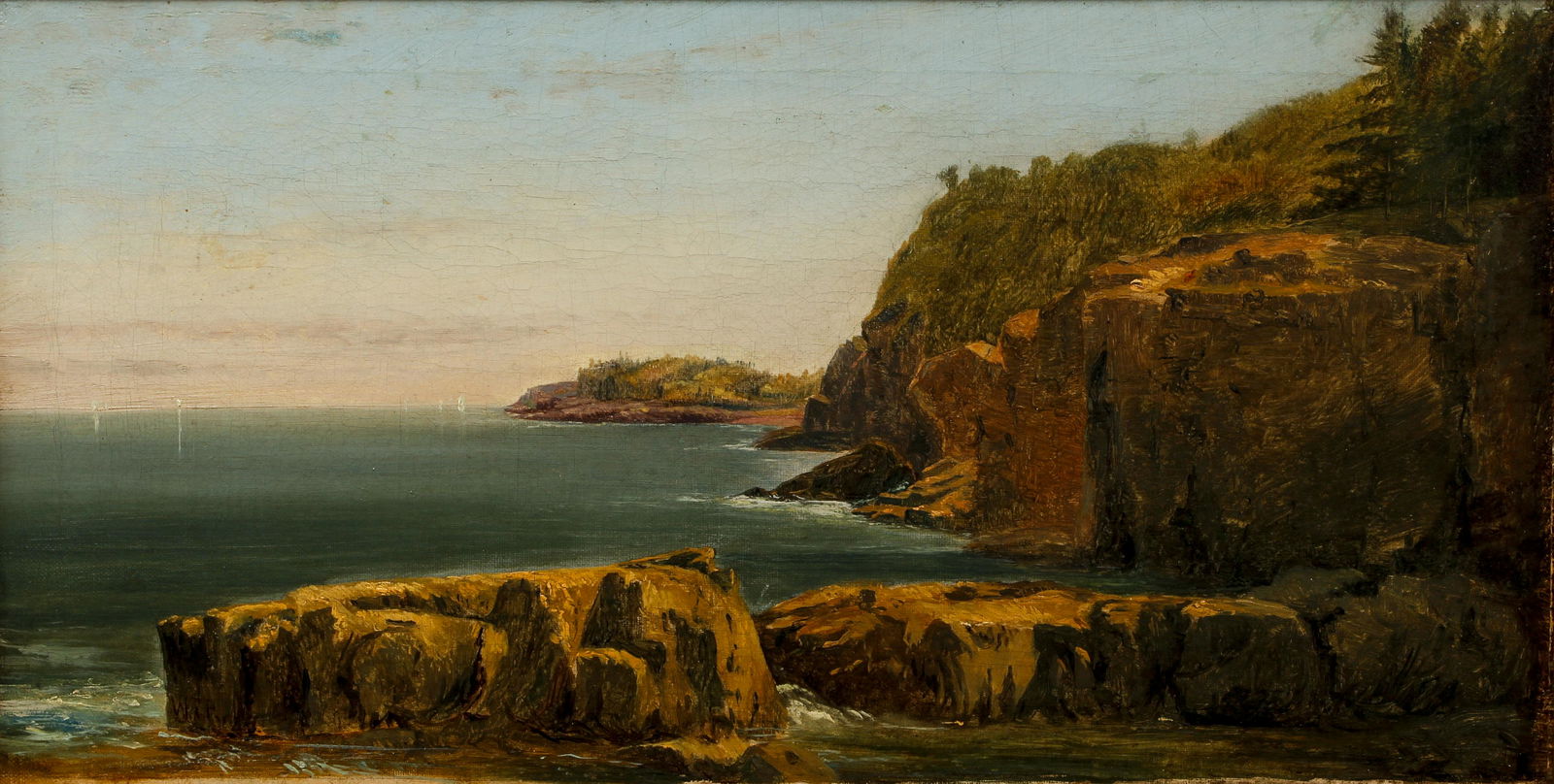William Trost Richards oil Conancut Island Newport (1 of 6)