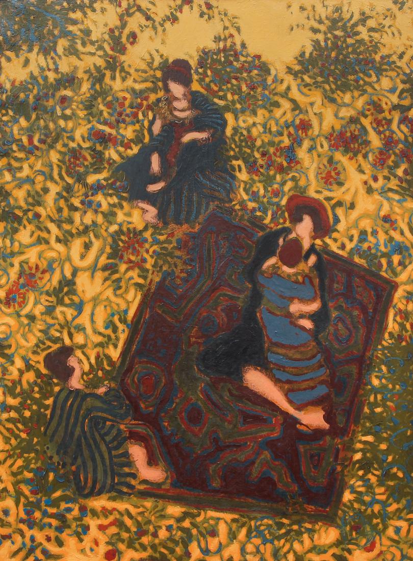 William Anzalone painting Woman on a Carpet (1 of 7)