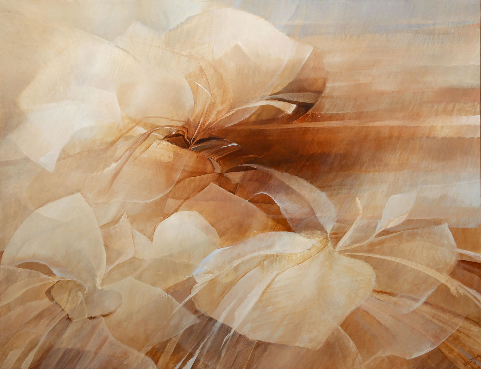 Rochelle Blumenfeld Flower Series Oil ptg 1981 (1 of 6)