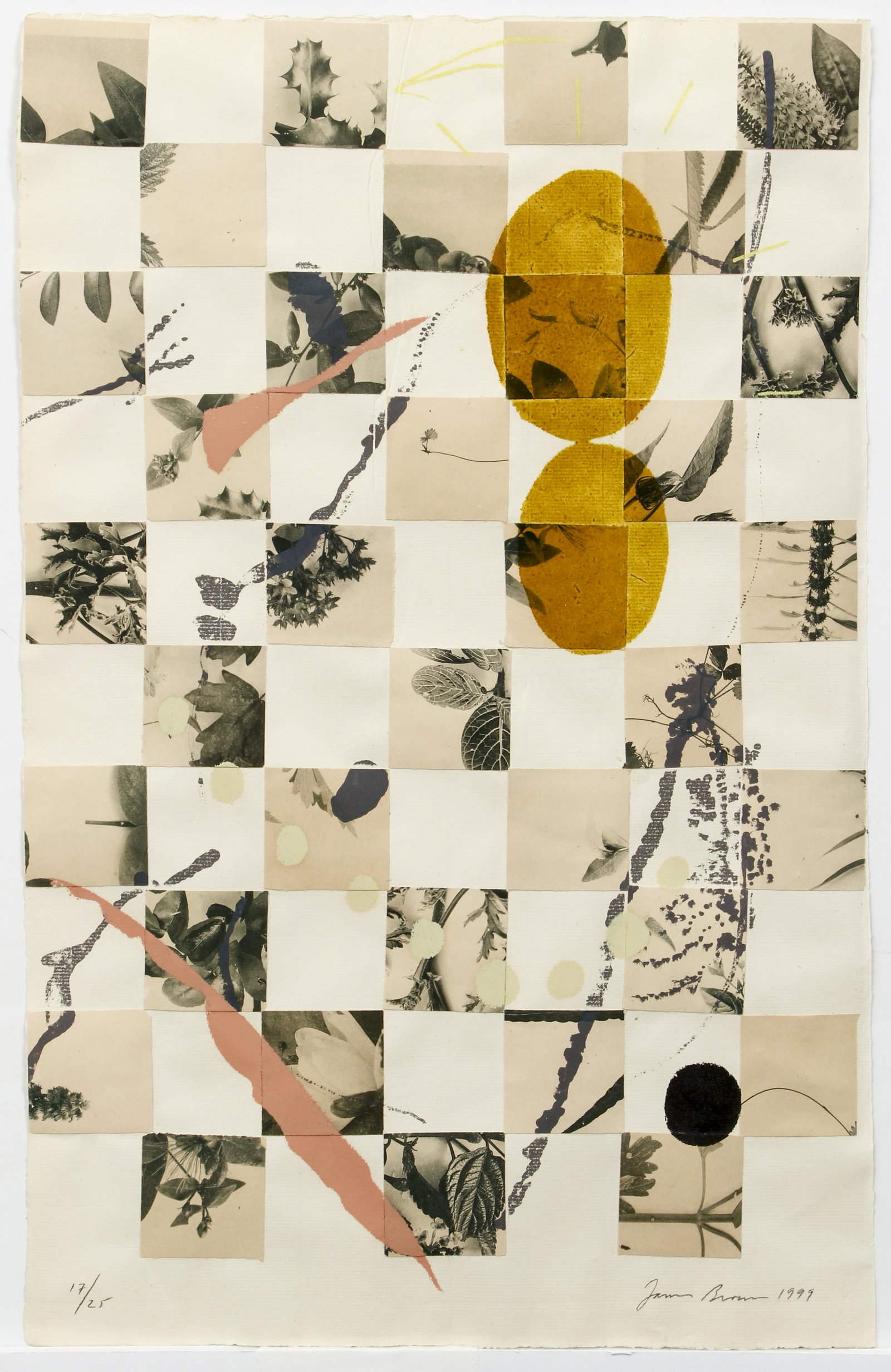 James Brown Mixed Media Monoprint 1999 Signed (1 of 4)