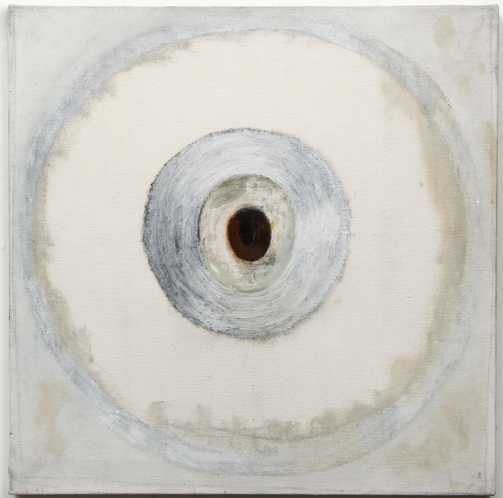 Victoria Civera Humo Y Zinc, 1987 oil: Civera, Victoria (Spanish, b. 1955), Humo Y Zinc, 1987, oil on canvas, 22 x 22 inches, signed, titled and dated on canvas reverse, unframed