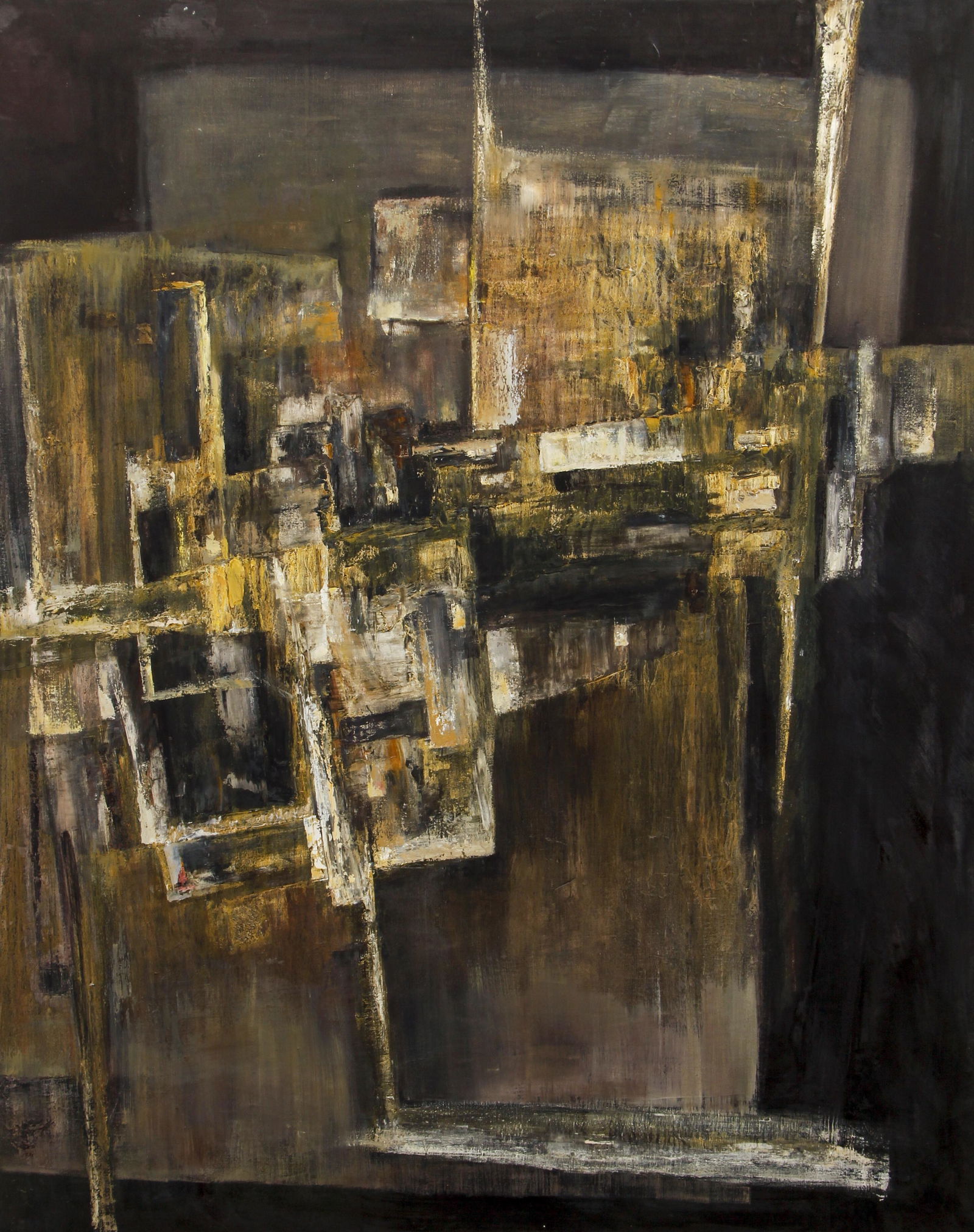 Grete Holst Evans Mid Century Abstract Oil Painting (1 of 4)