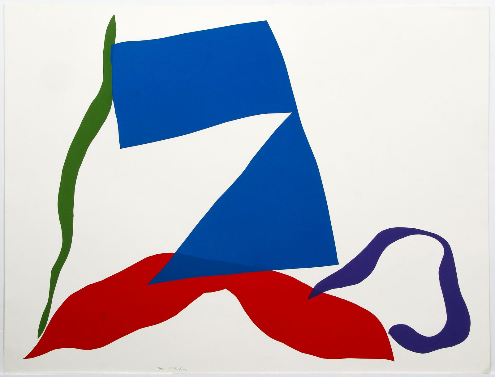 Ray Parker Untitled Abstract Signed Silkscreen (1 of 3)