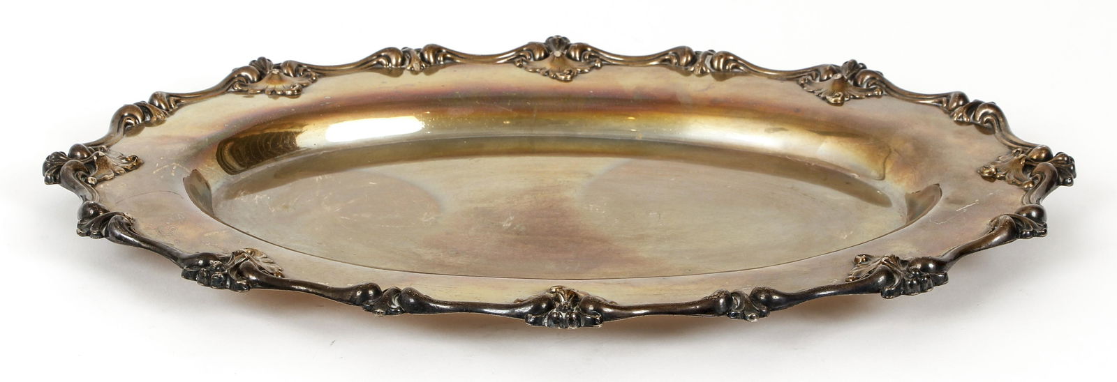 Antique Sterling Silver Tray 27.5ozt (1 of 6)