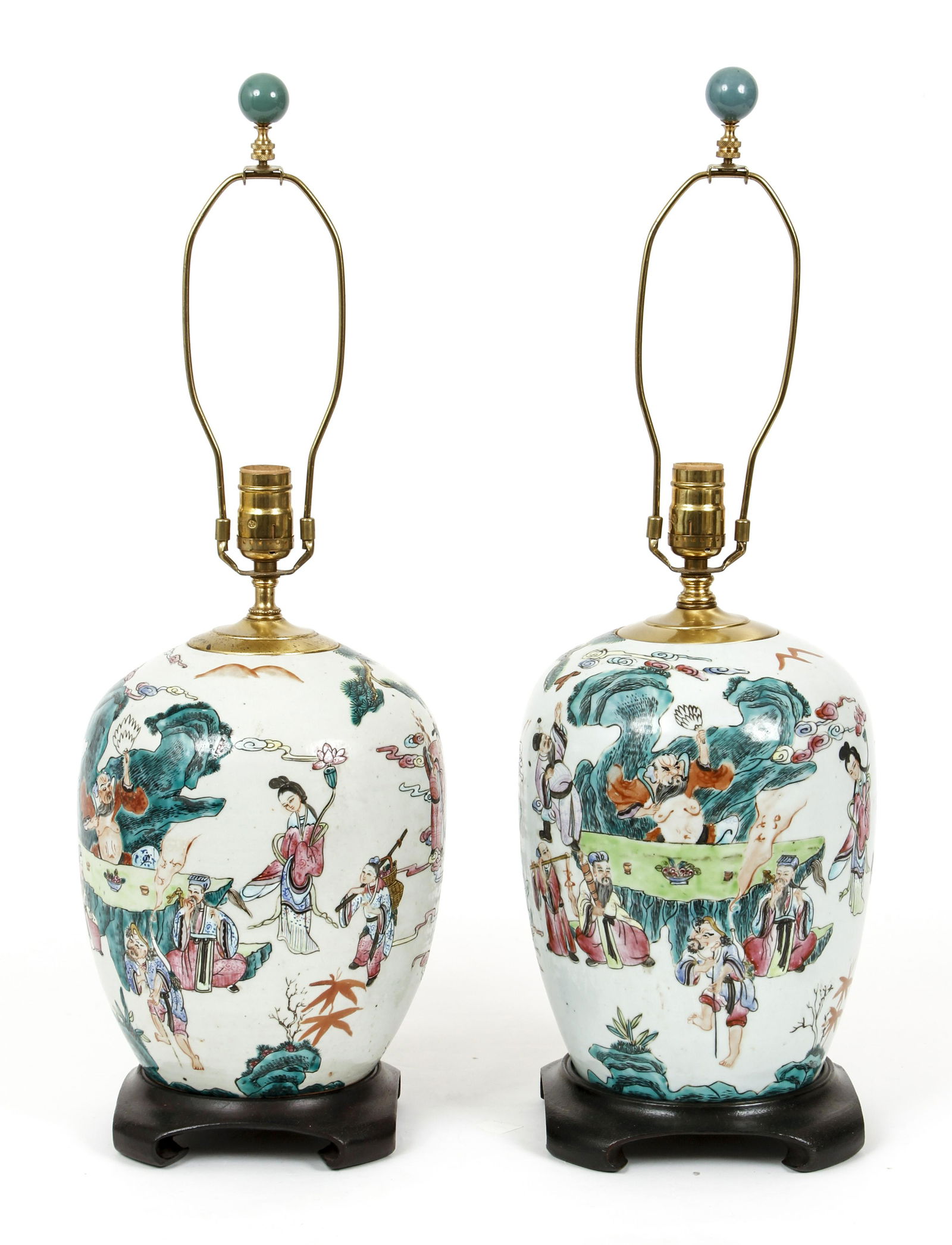 Pair Chinese Electrified Vases (1 of 7)