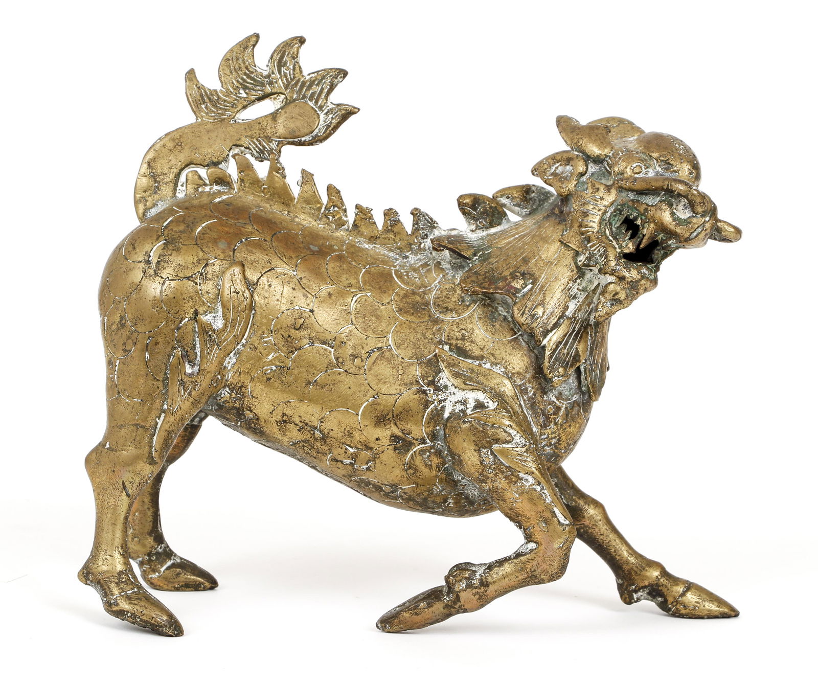 Chinese Bronze Qiling or Fu Dog Palace Protector (1 of 7)