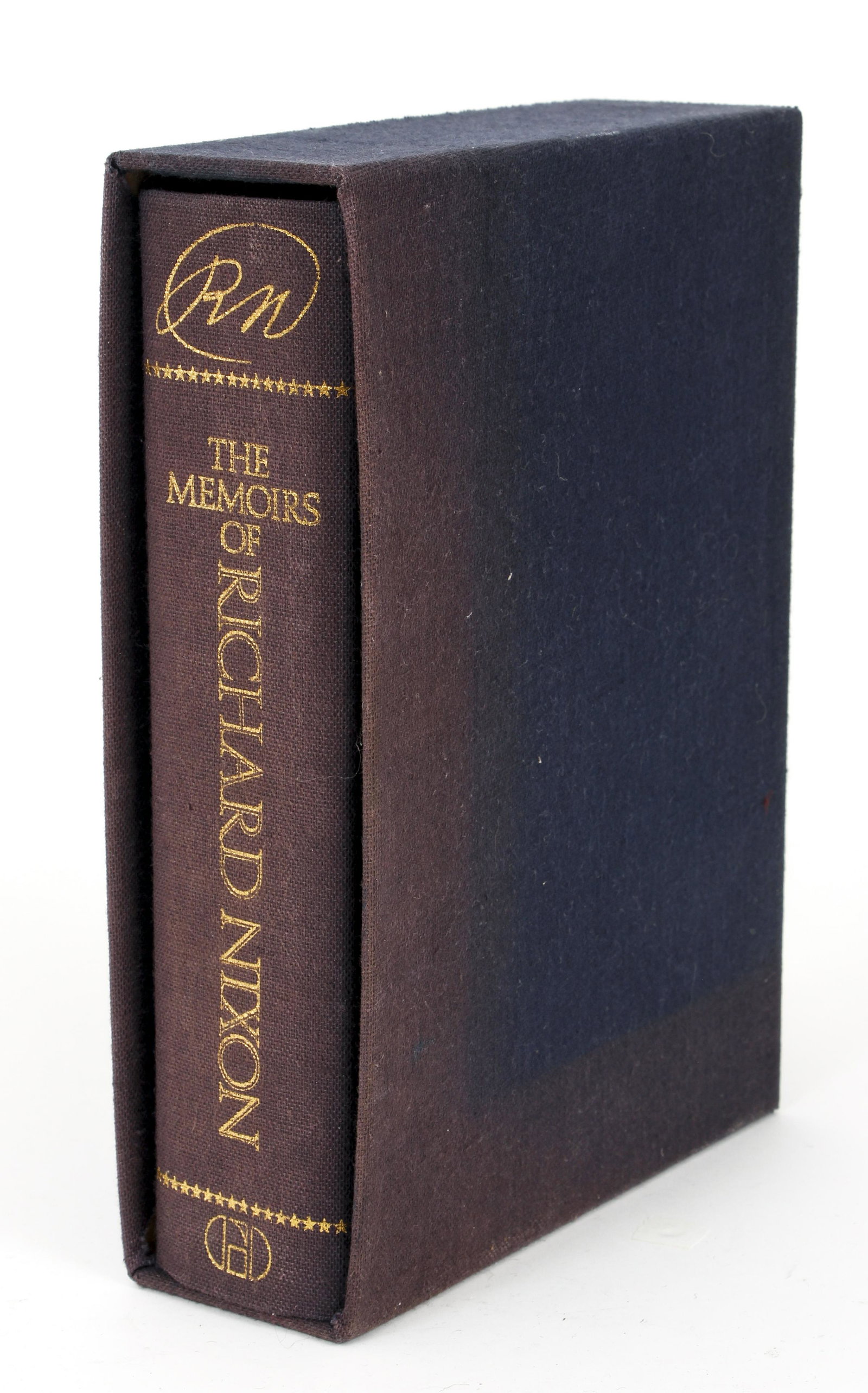Memoirs of Richard Nixon SIGNED in slipcase: Nixon, Richard, The Memoirs of Richard Nixon, signed on the first page, 1978, stated first printing, published by Grosset and Dunlap, hardcover in blue cloth, in matching slipcase. Provenance: The Est