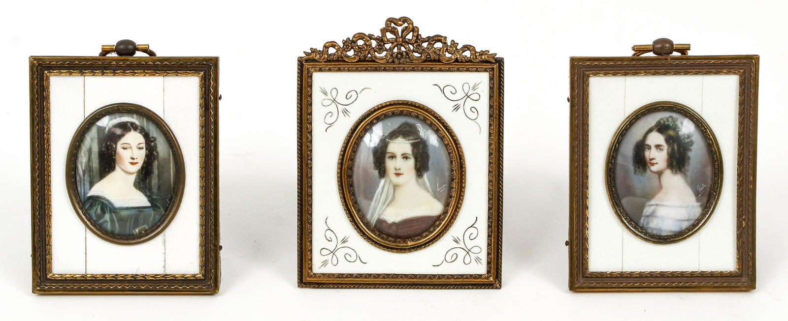 Three European Portrait Miniatures (1 of 10)