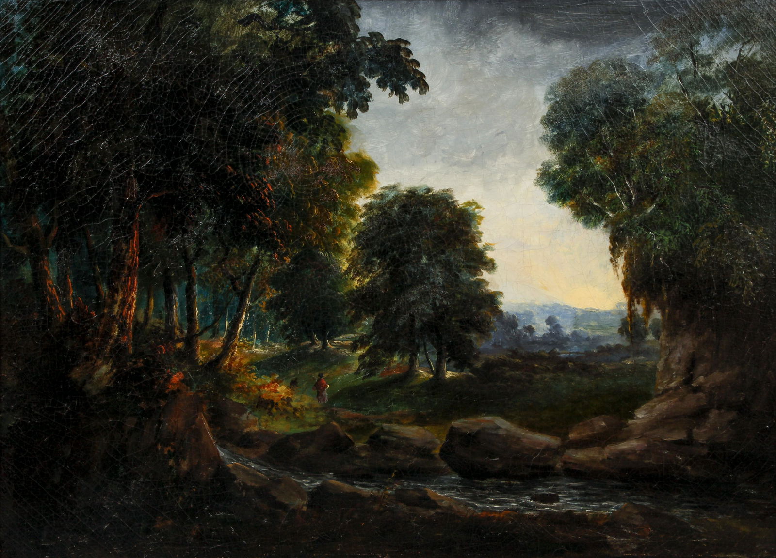 Attrib to John Thomson Duddingston Oil Ptg (1 of 6)