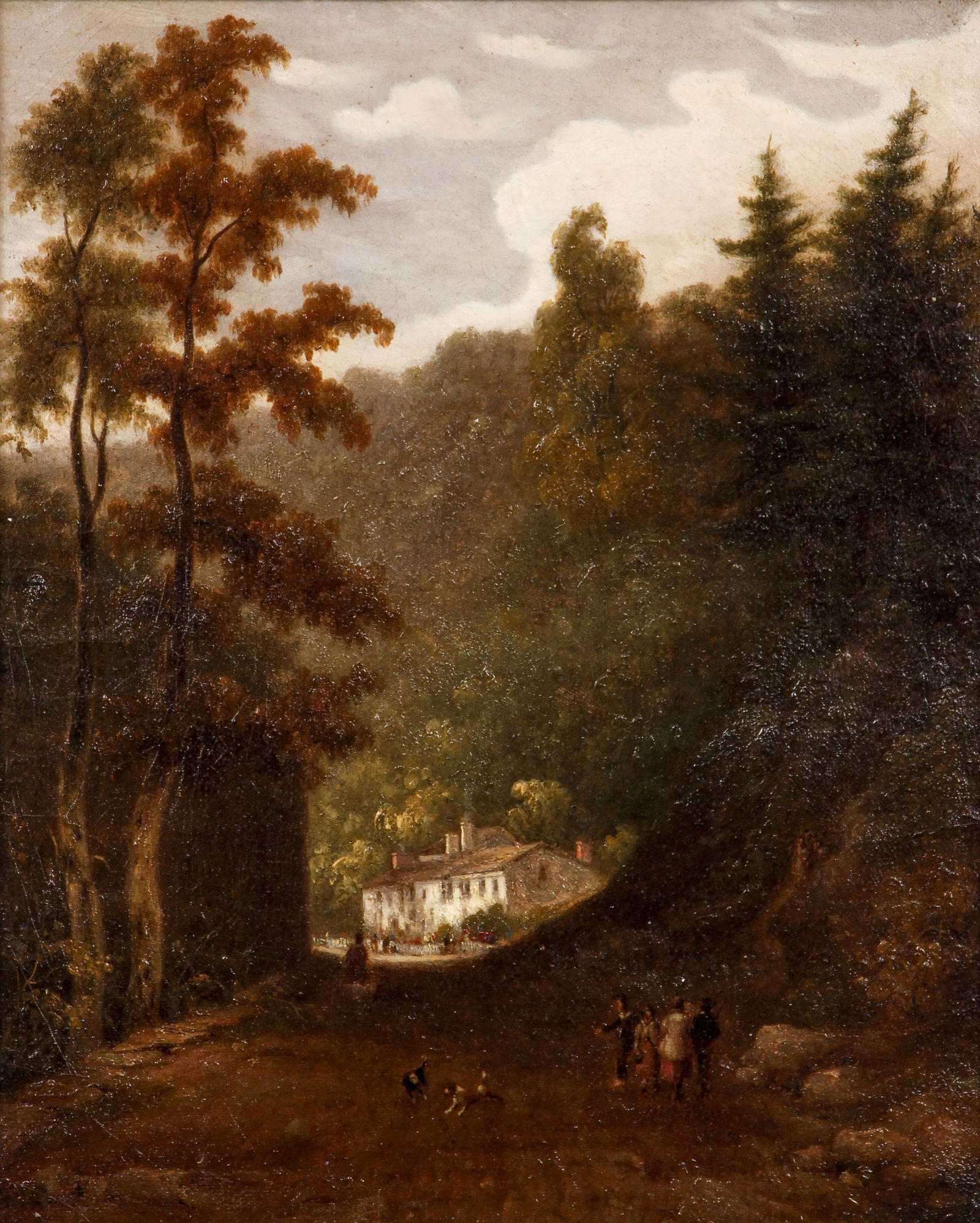 Henry Warren 1849 oil A country Stroll (1 of 5)