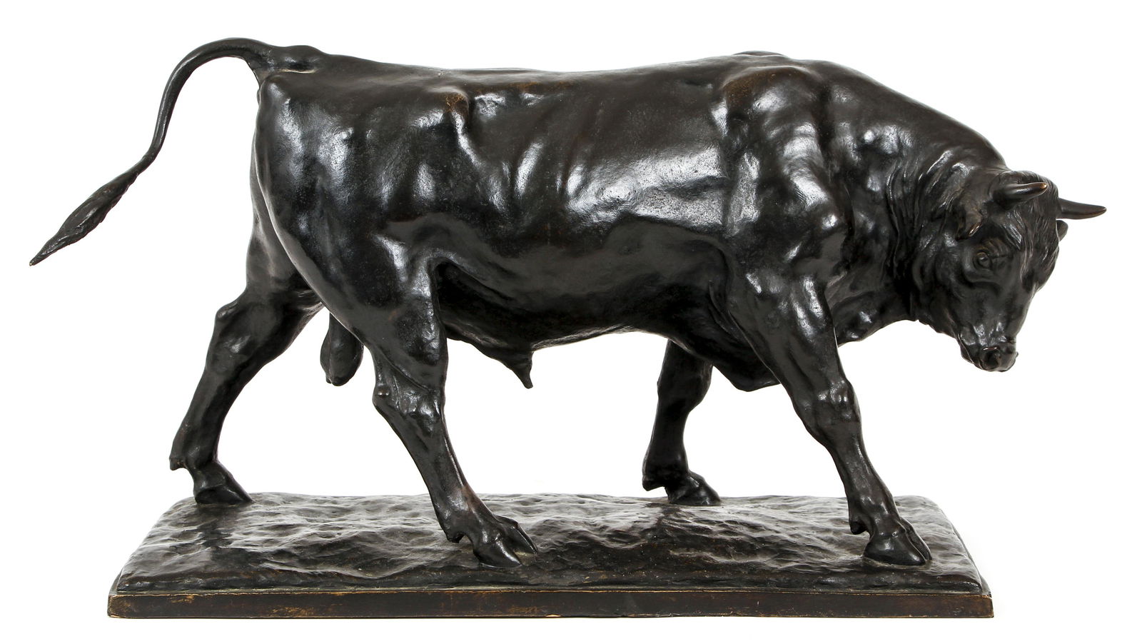 Harry Wickey Bronze Sculpture Standing Bull (1 of 13)