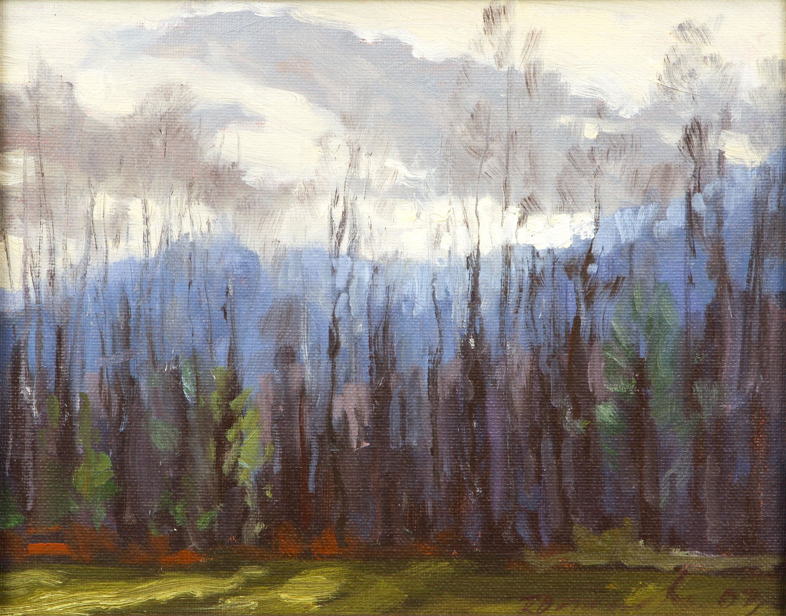 Ron Donoughe 2003 painting Forest Edge (1 of 4)